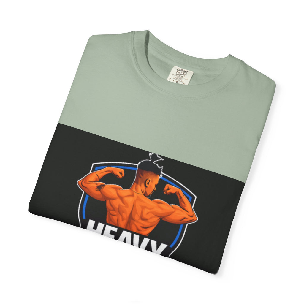 Heavy No More Fitness T-Shirt — Muscle Back Graphic Tee