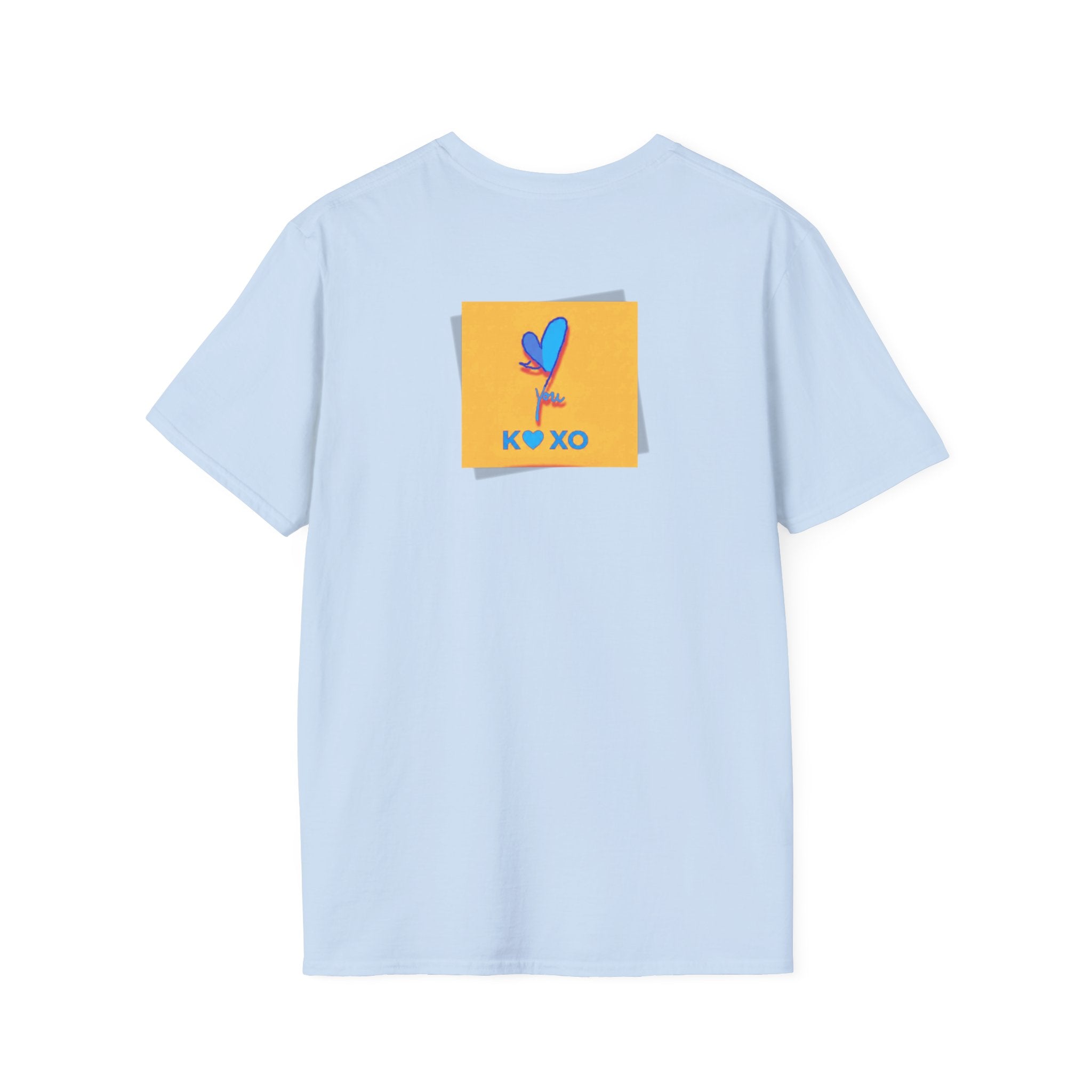 Kiss & Hugs Heart Graphic T-Shirt — K O XO Colorblock Design