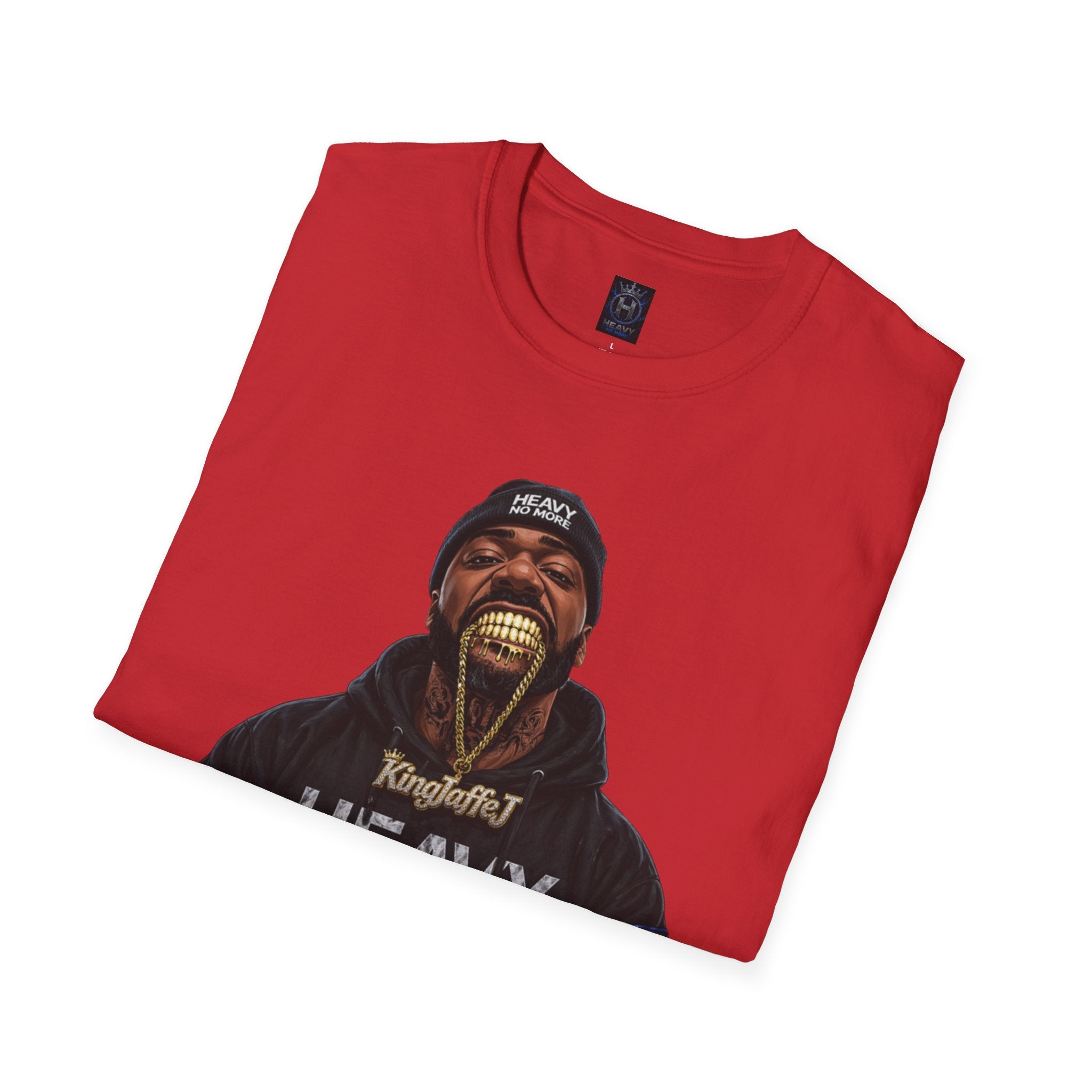 Heavy Kingman Graphic T-Shirt — 'HEAVY' Front Logo & King N Athletics Back Badge