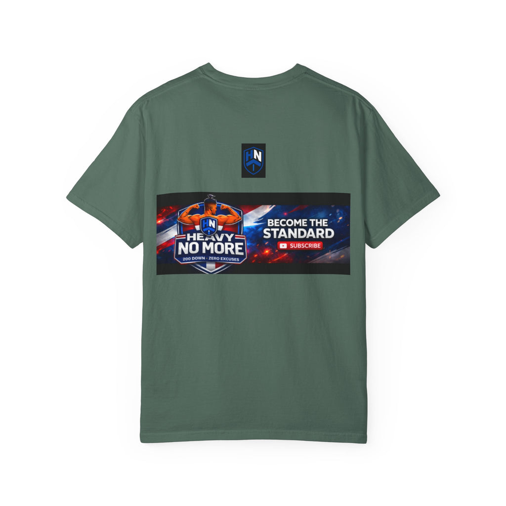 Heavy No More Fitness T-Shirt — Muscle Back Graphic Tee