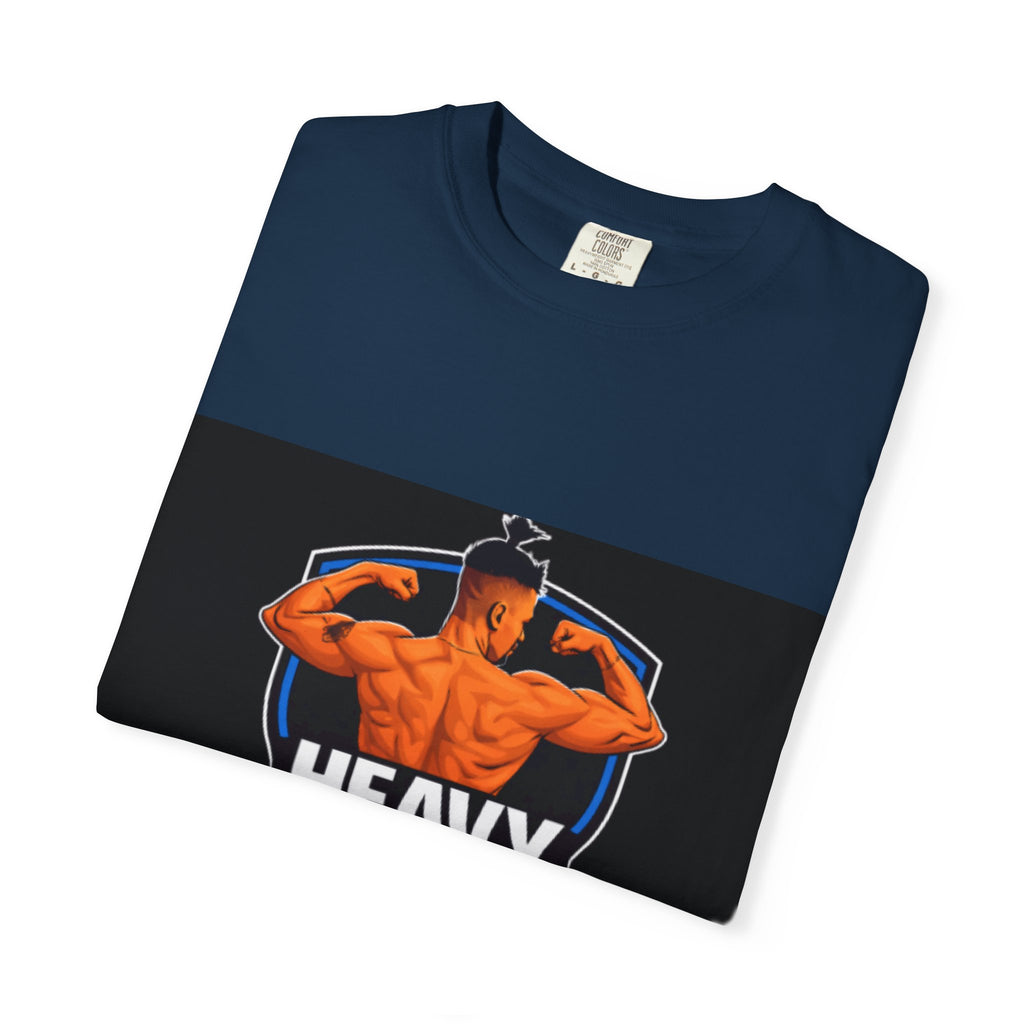 Heavy No More Fitness T-Shirt — Muscle Back Graphic Tee