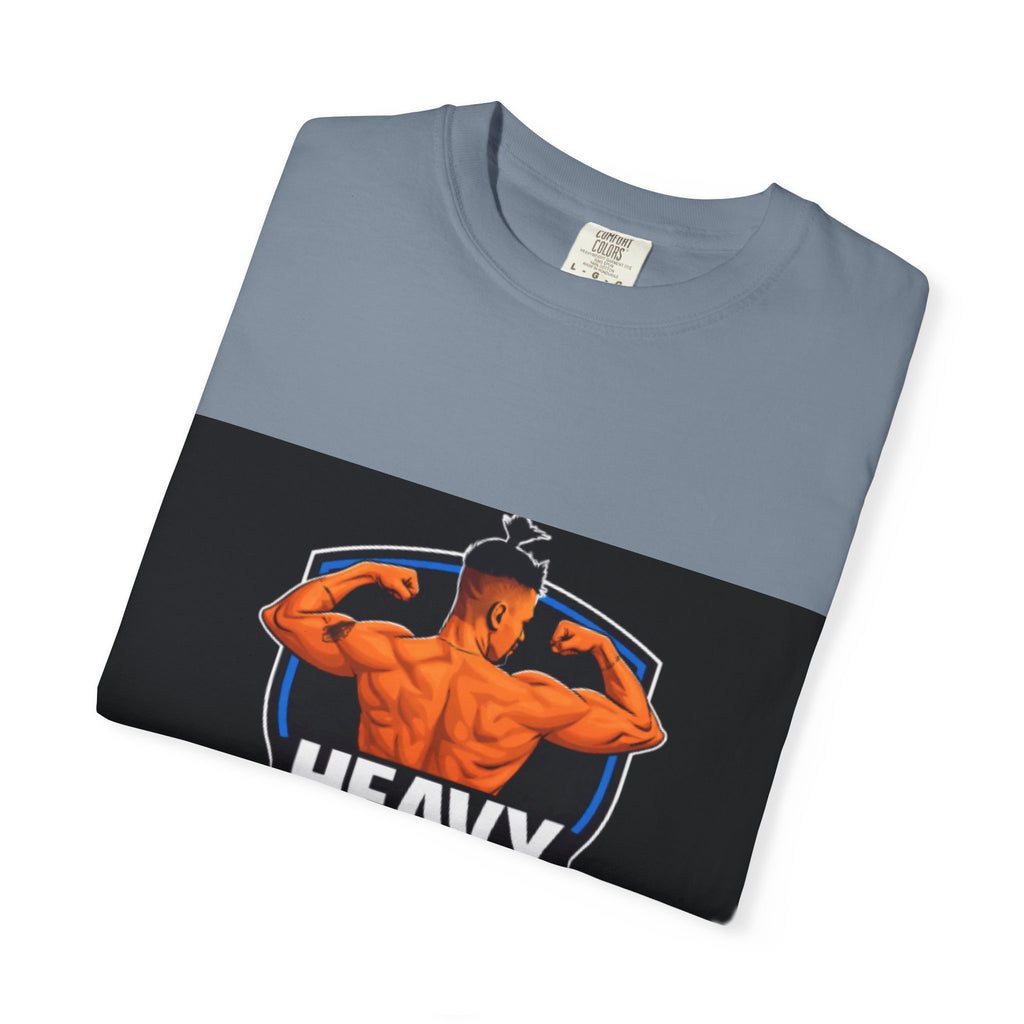 Heavy No More Fitness T-Shirt — Muscle Back Graphic Tee