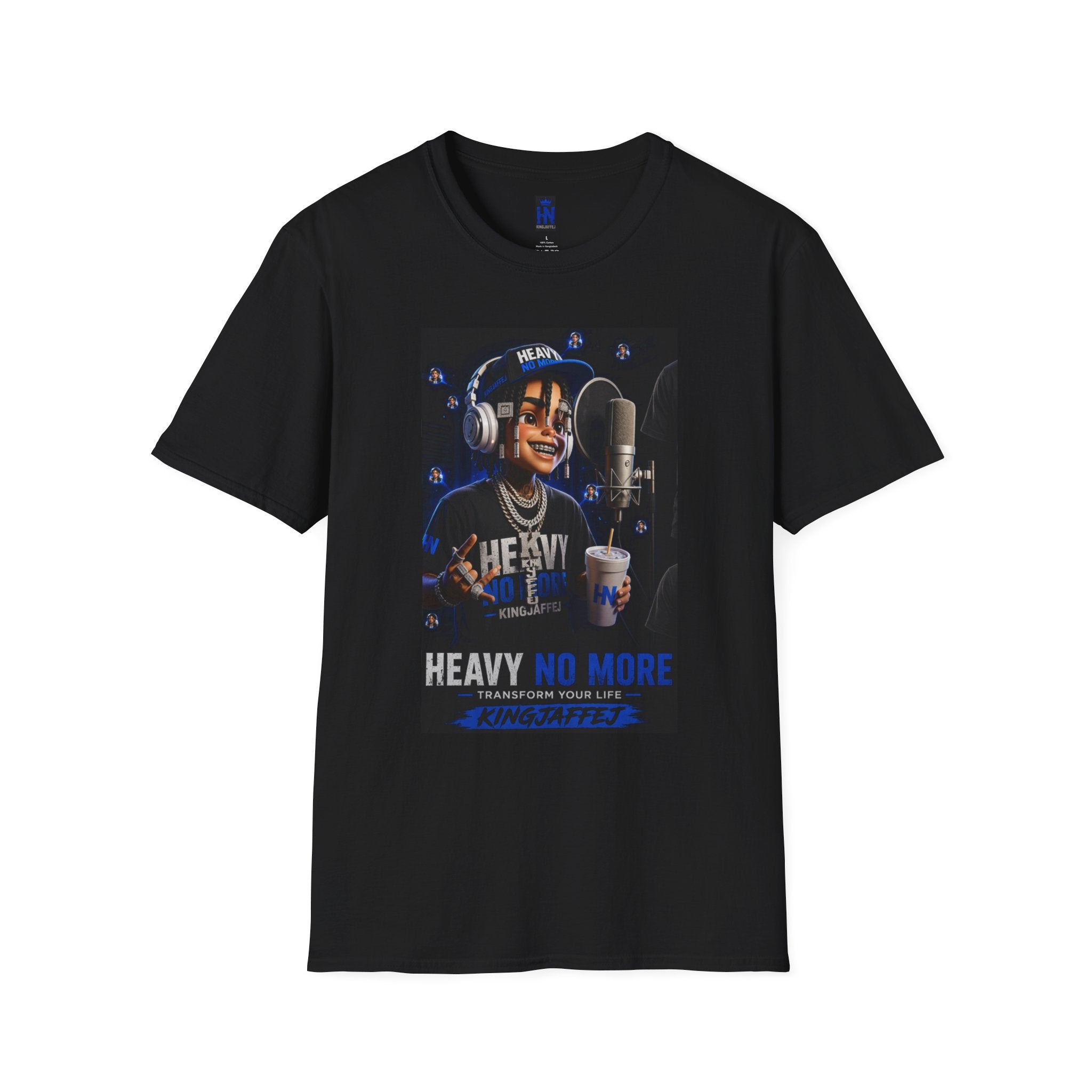 Heavy No More T-Shirt — KingJaffeJ Music Logo Tee