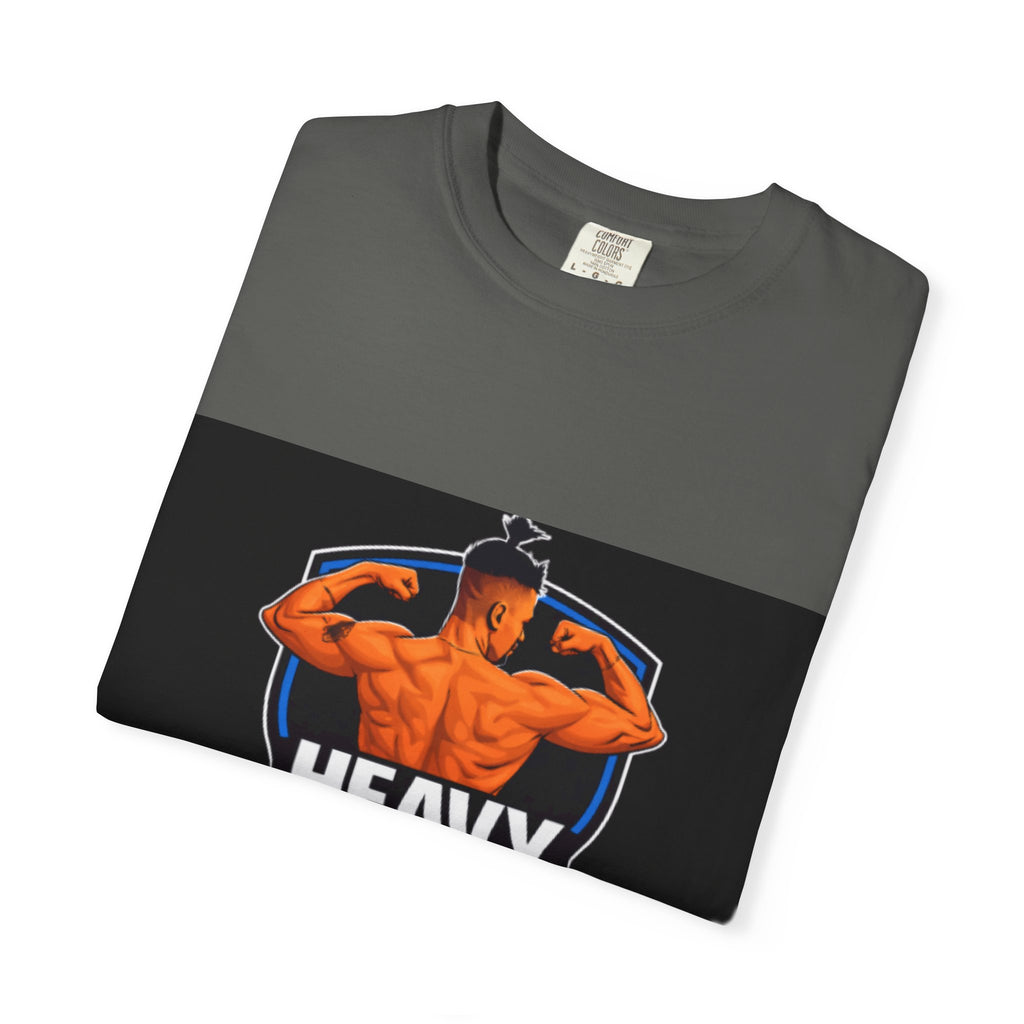 Heavy No More Fitness T-Shirt — Muscle Back Graphic Tee