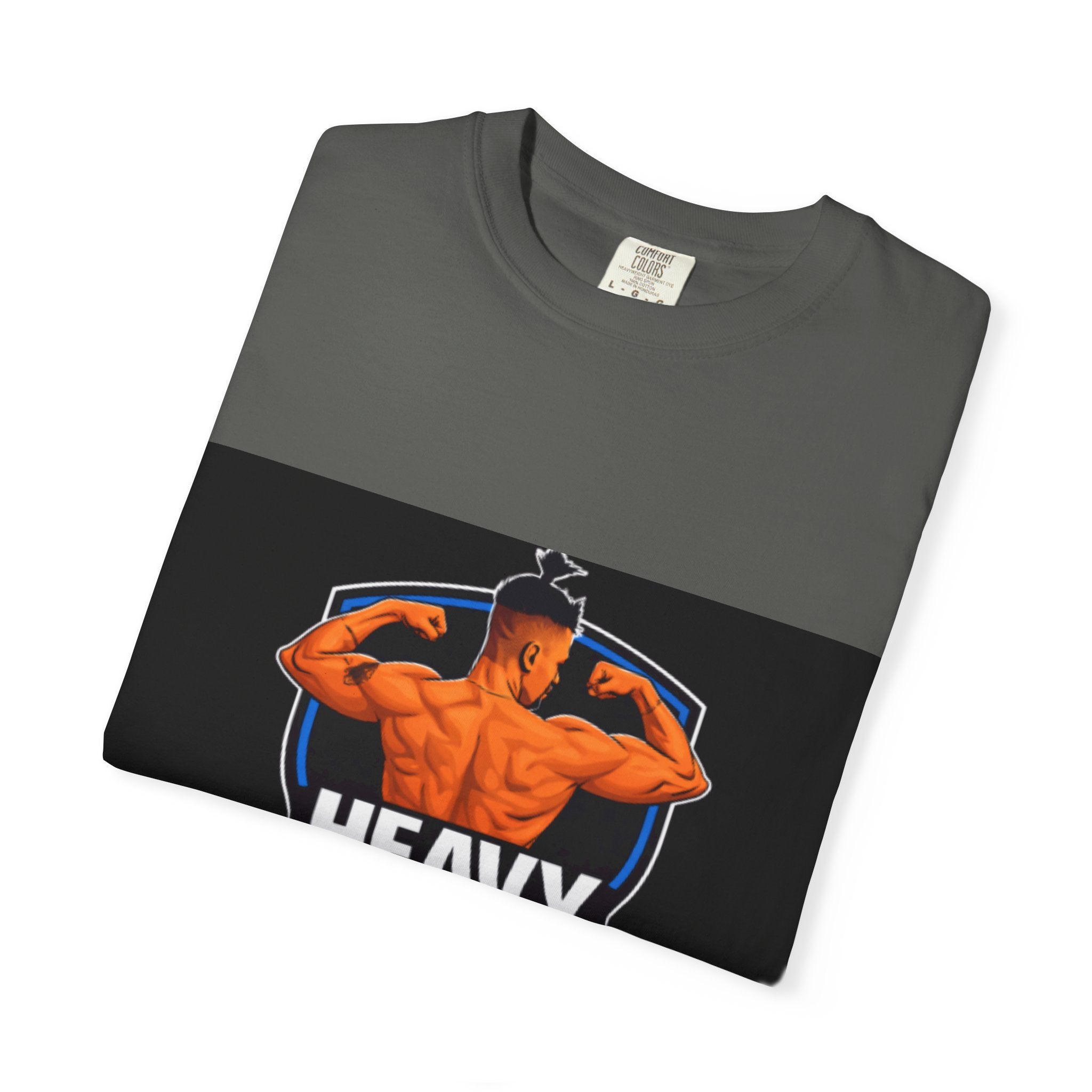 Heavy No More Fitness T-Shirt — Muscle Back Graphic Tee