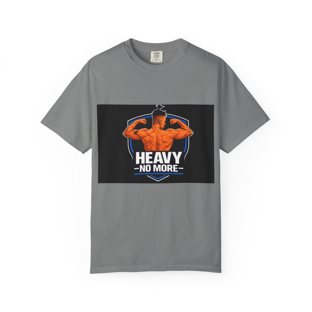 Heavy No More Fitness T-Shirt — Muscle Back Graphic Tee