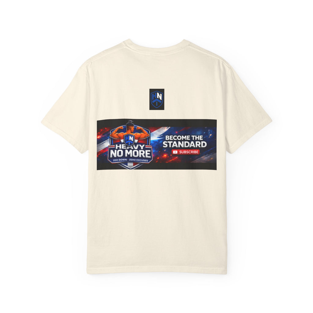Heavy No More Fitness T-Shirt — Muscle Back Graphic Tee