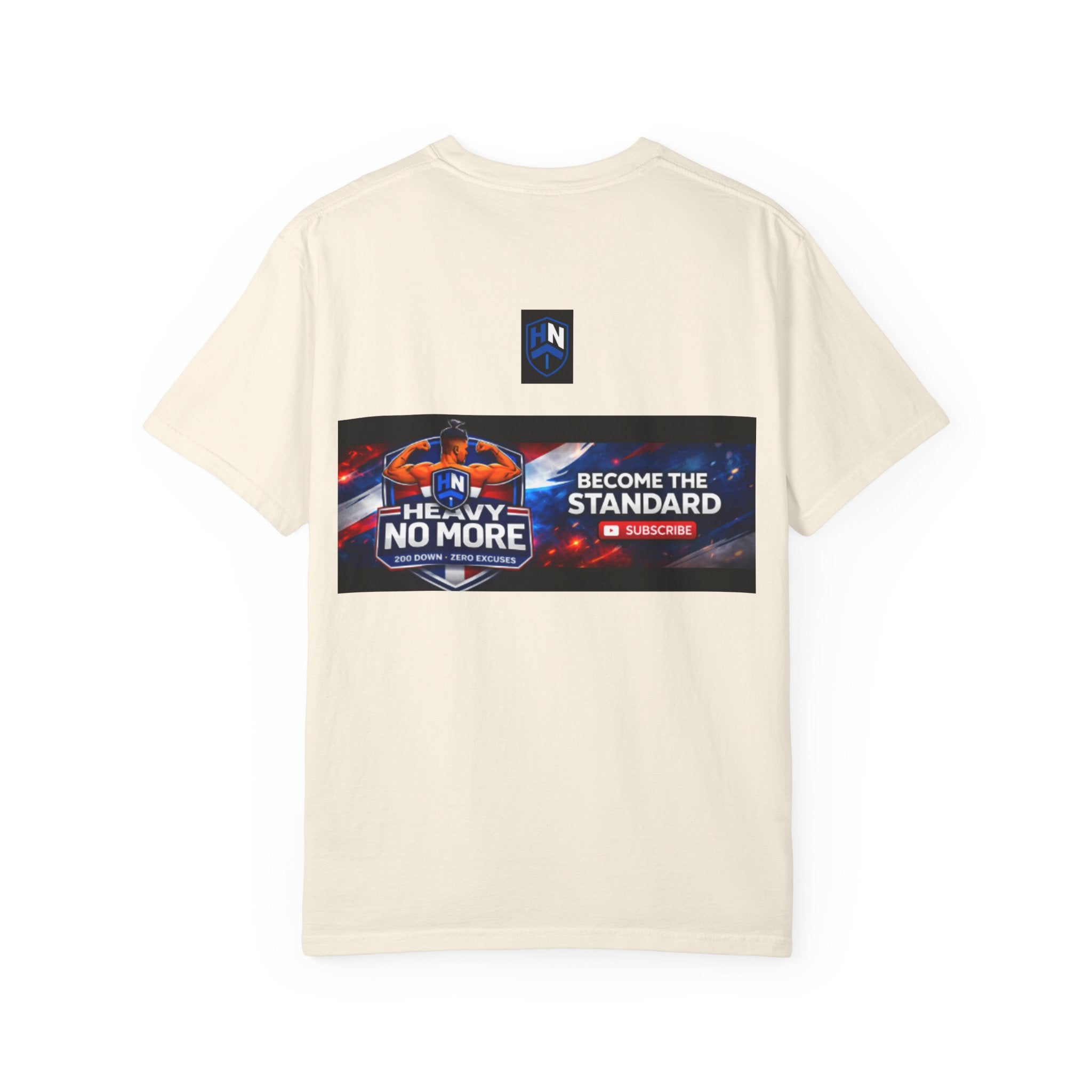 Heavy No More Fitness T-Shirt — Muscle Back Graphic Tee