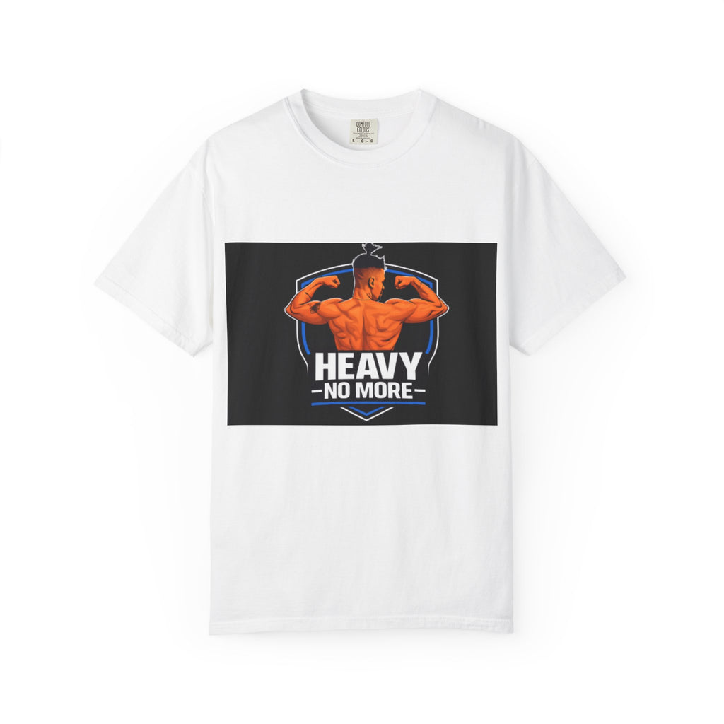 Heavy No More Fitness T-Shirt — Muscle Back Graphic Tee