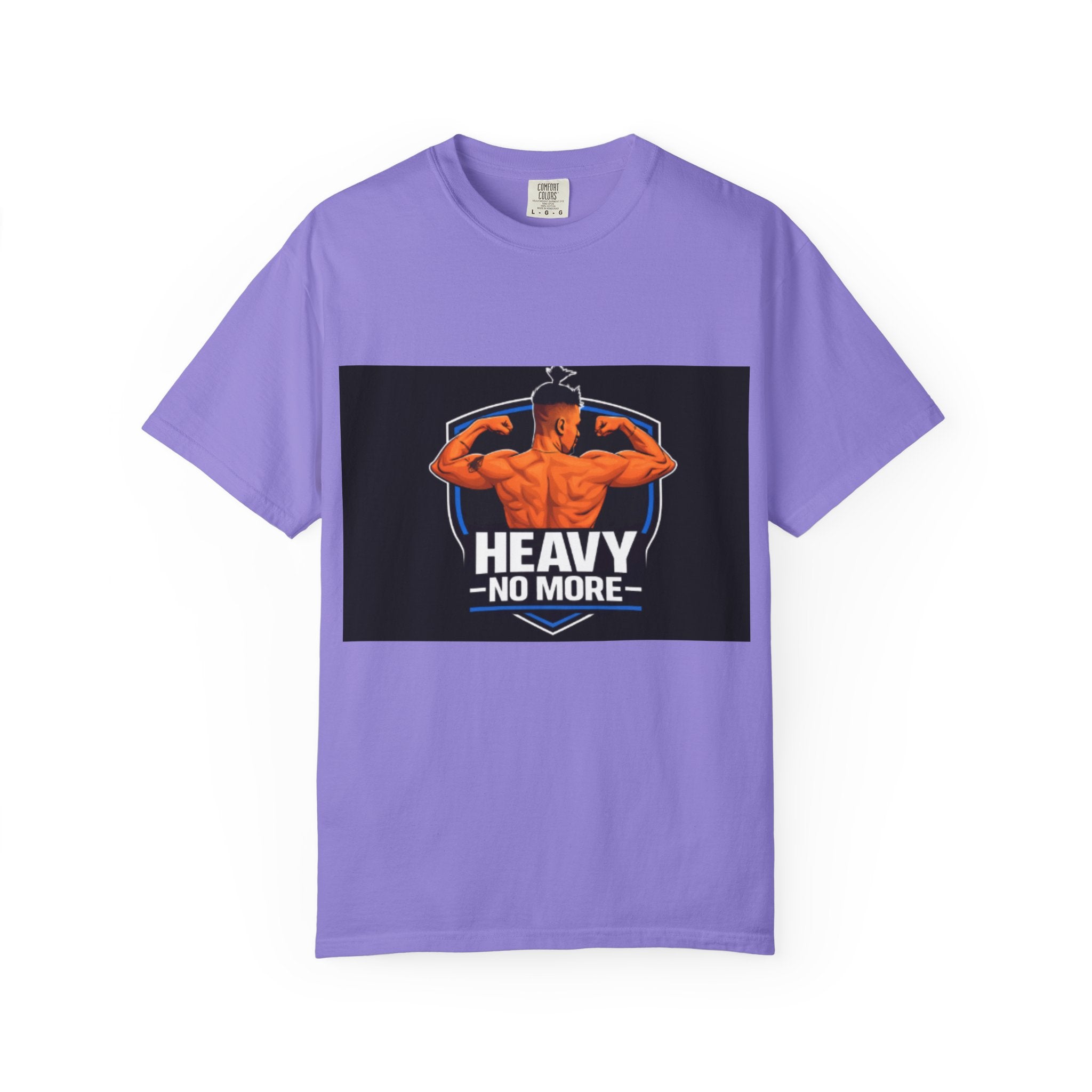 Heavy No More Fitness T-Shirt — Muscle Back Graphic Tee