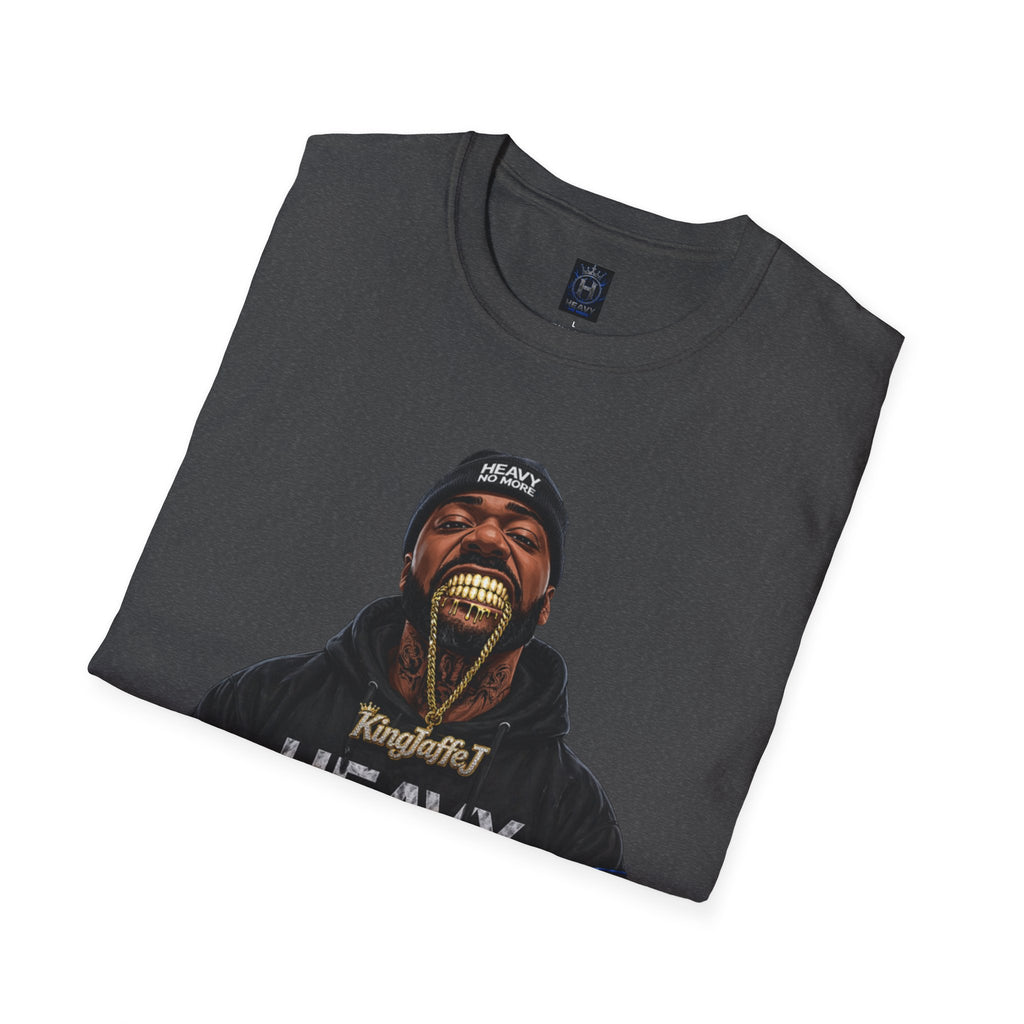 Heavy Kingman Graphic T-Shirt — 'HEAVY' Front Logo & King N Athletics Back Badge