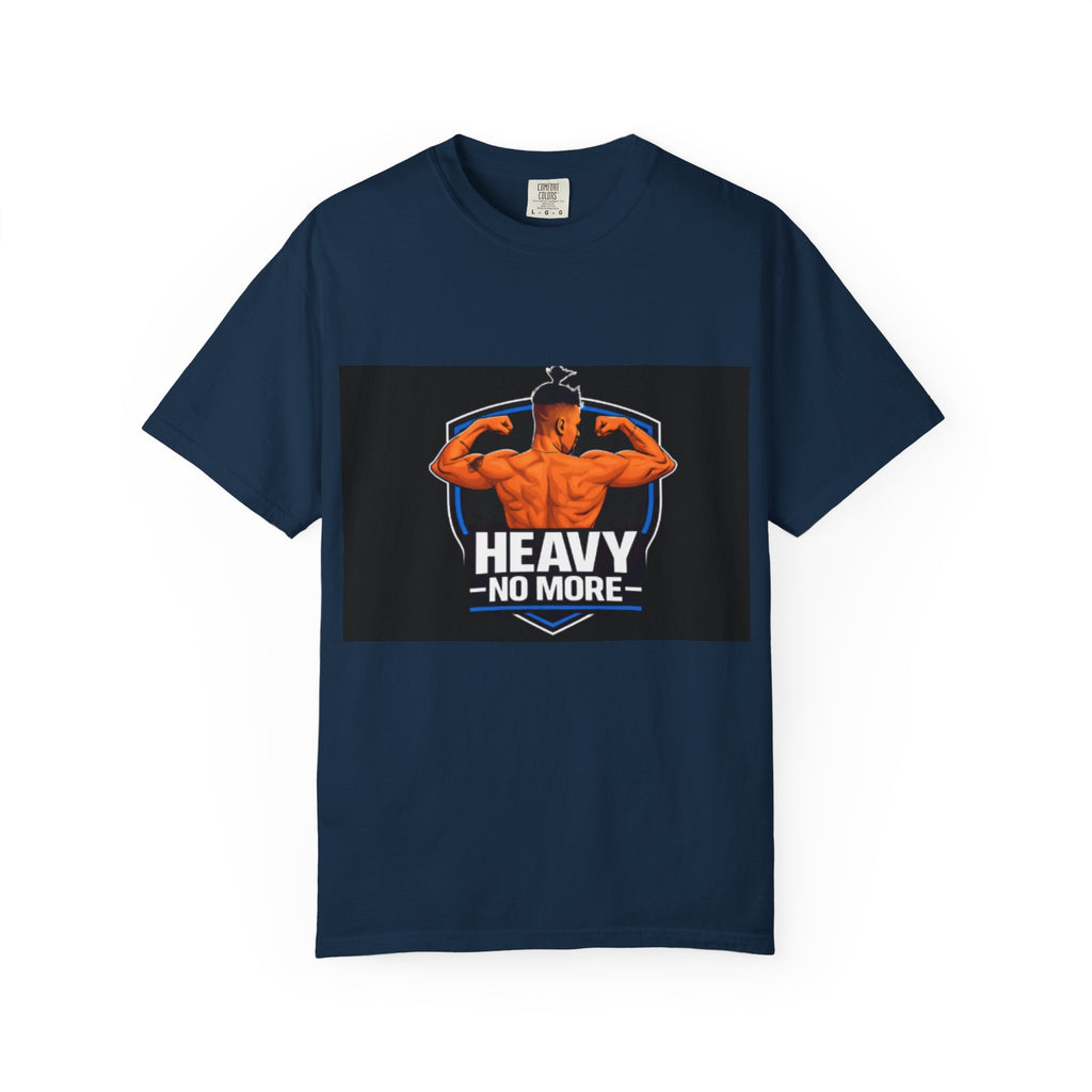 Heavy No More Fitness T-Shirt — Muscle Back Graphic Tee
