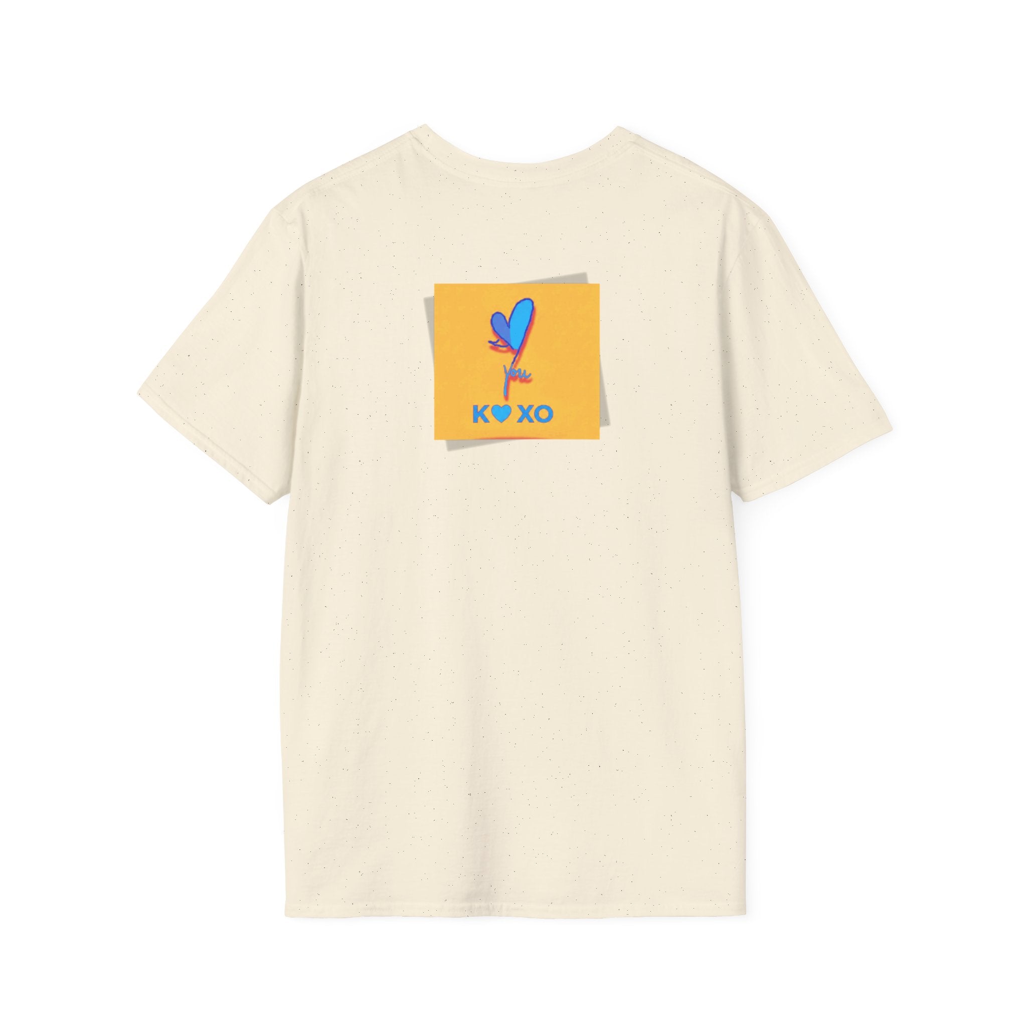 Kiss & Hugs Heart Graphic T-Shirt — K O XO Colorblock Design