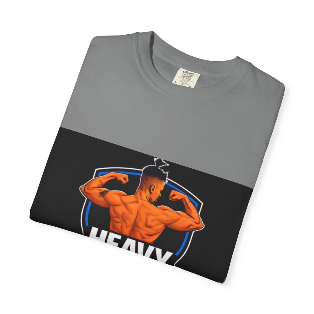 Heavy No More Fitness T-Shirt — Muscle Back Graphic Tee