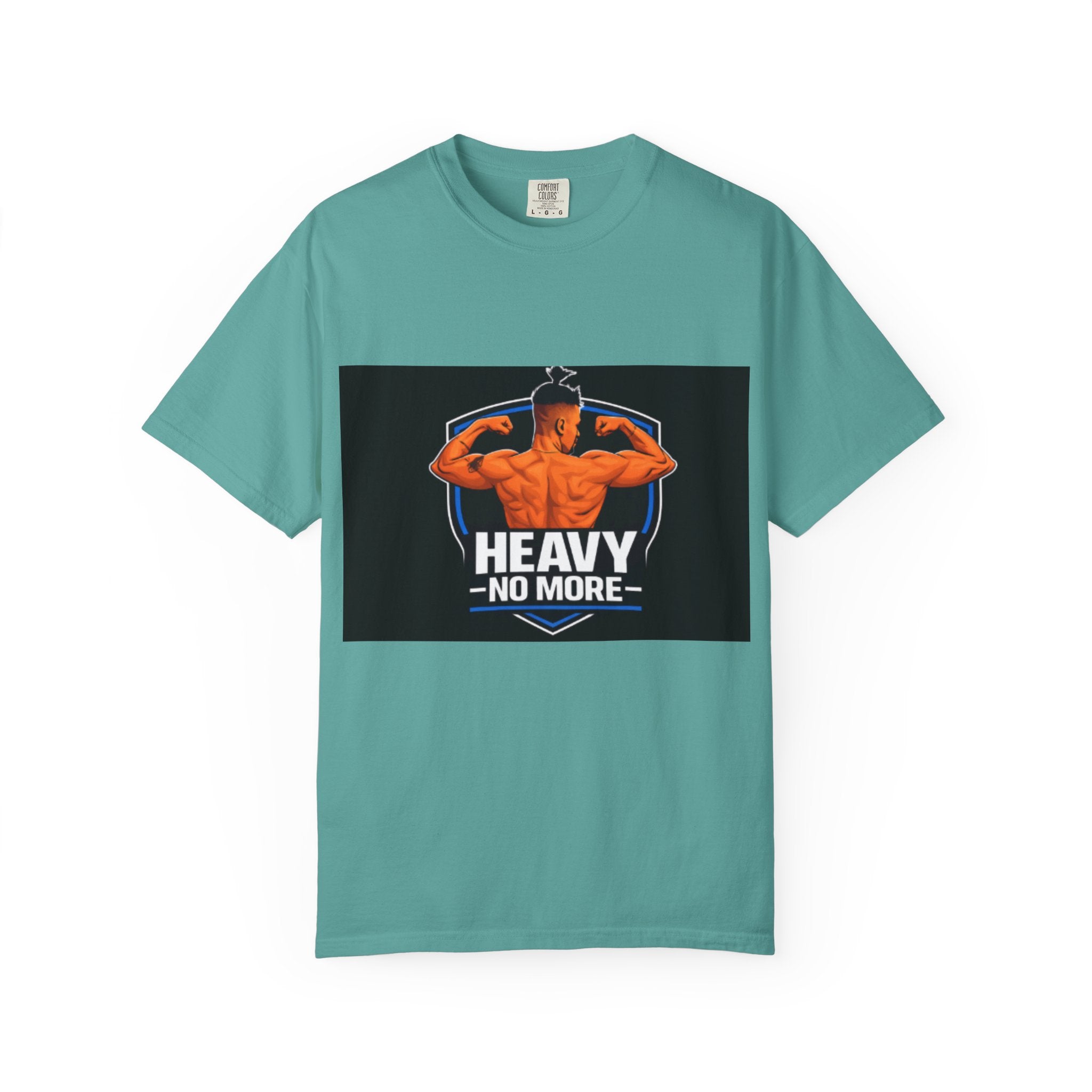 Heavy No More Fitness T-Shirt — Muscle Back Graphic Tee