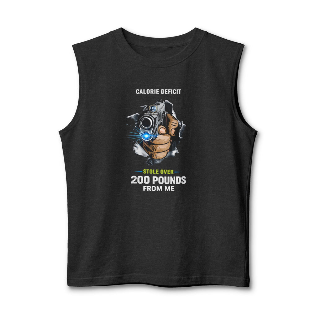 Calorie Deficit Muscle Tank — “Stole Over 200 Pounds From Me” Fitness Tank Top