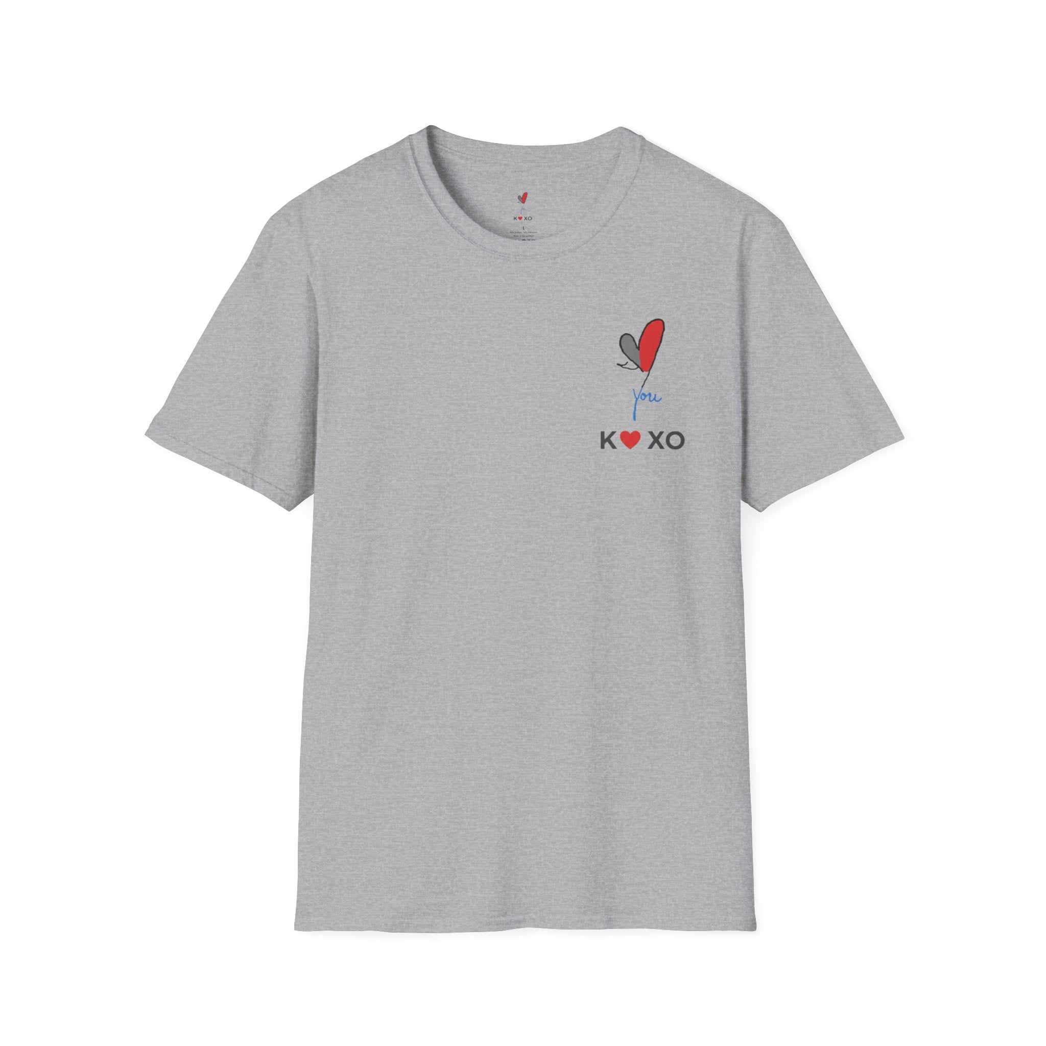 XOXO Heart T-Shirt — 'You' Graphic Valentine Tee