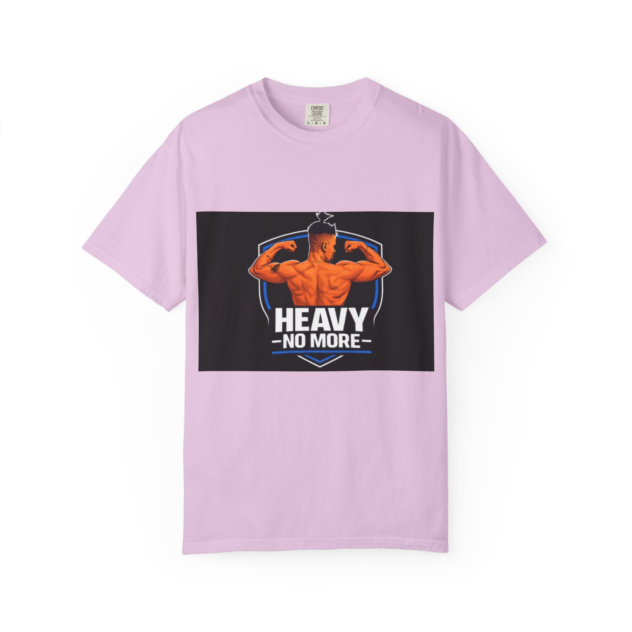 Heavy No More Fitness T-Shirt — Muscle Back Graphic Tee