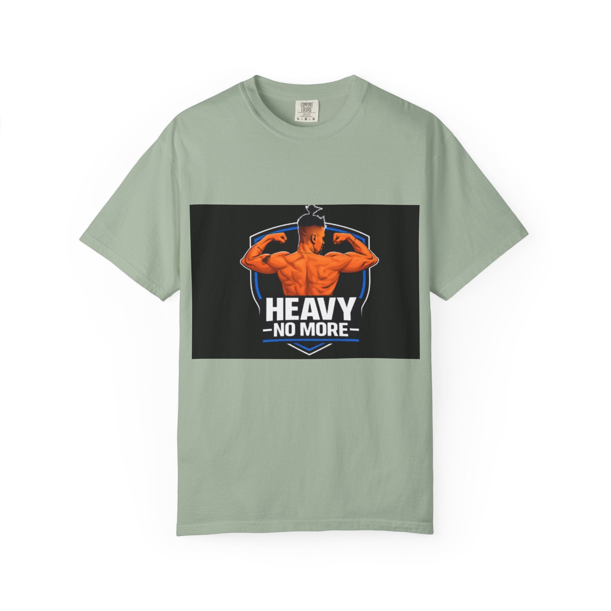 Heavy No More Fitness T-Shirt — Muscle Back Graphic Tee