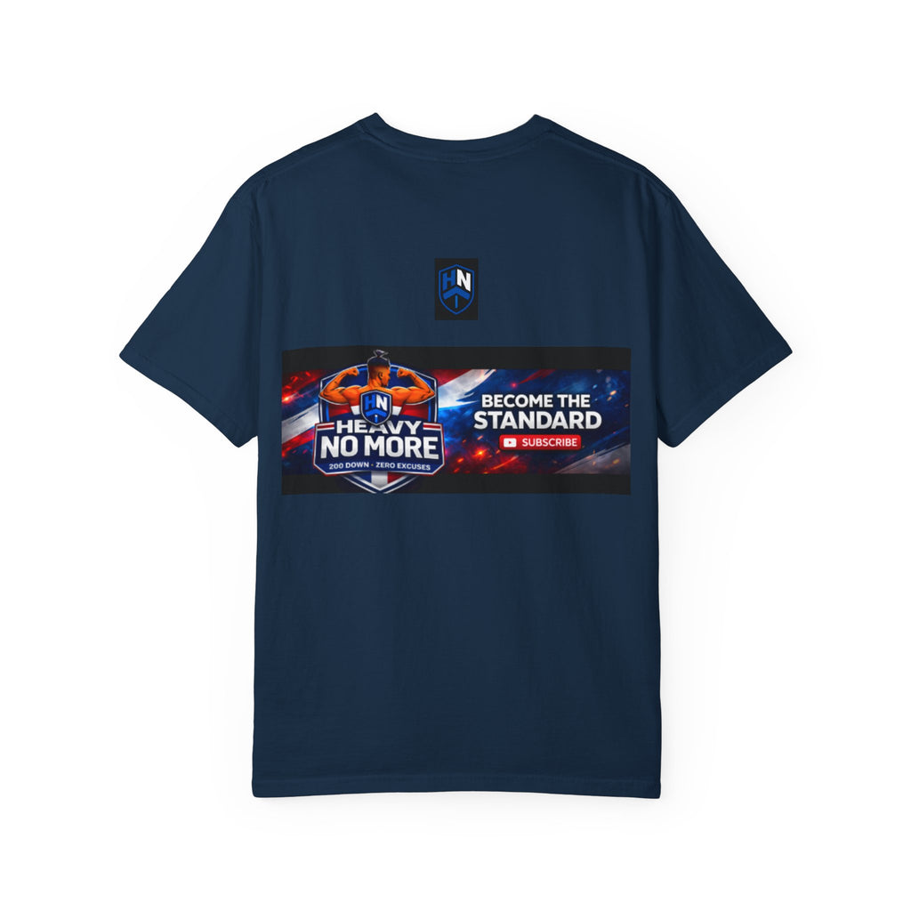 Heavy No More Fitness T-Shirt — Muscle Back Graphic Tee