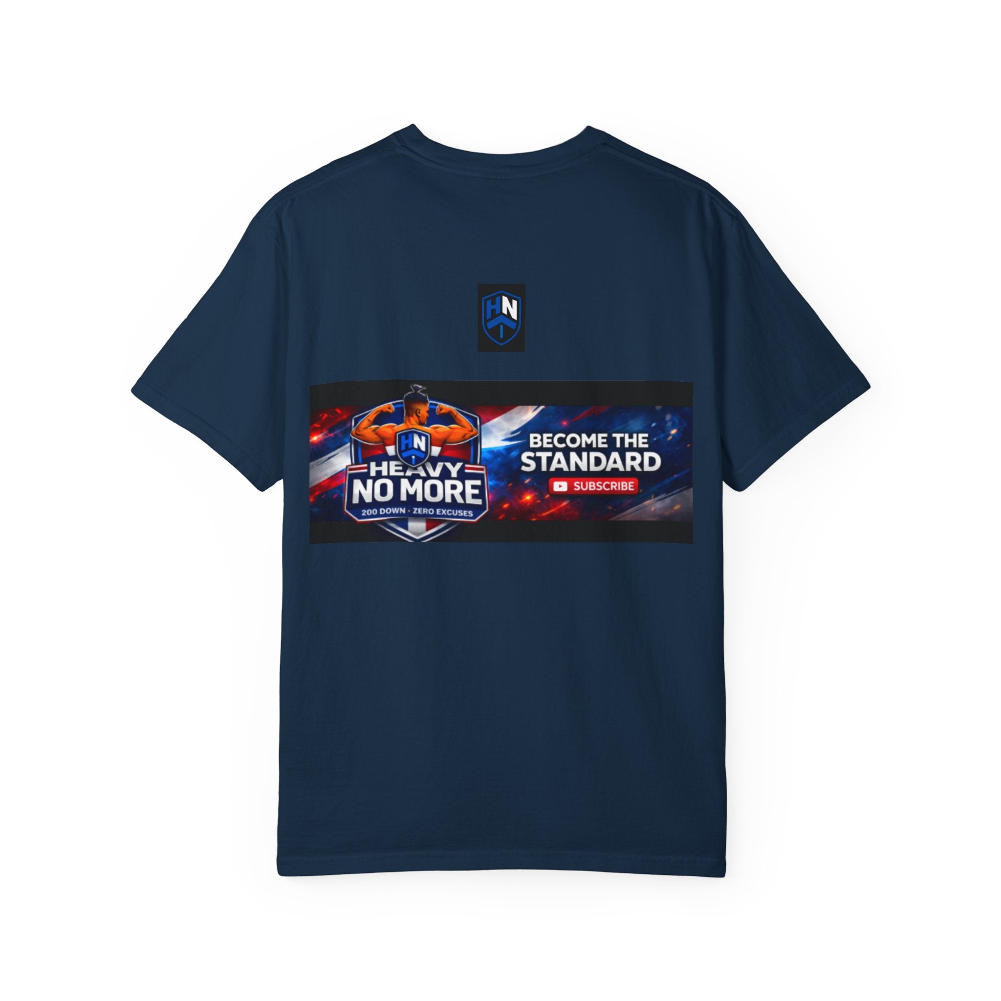 Heavy No More Fitness T-Shirt — Muscle Back Graphic Tee