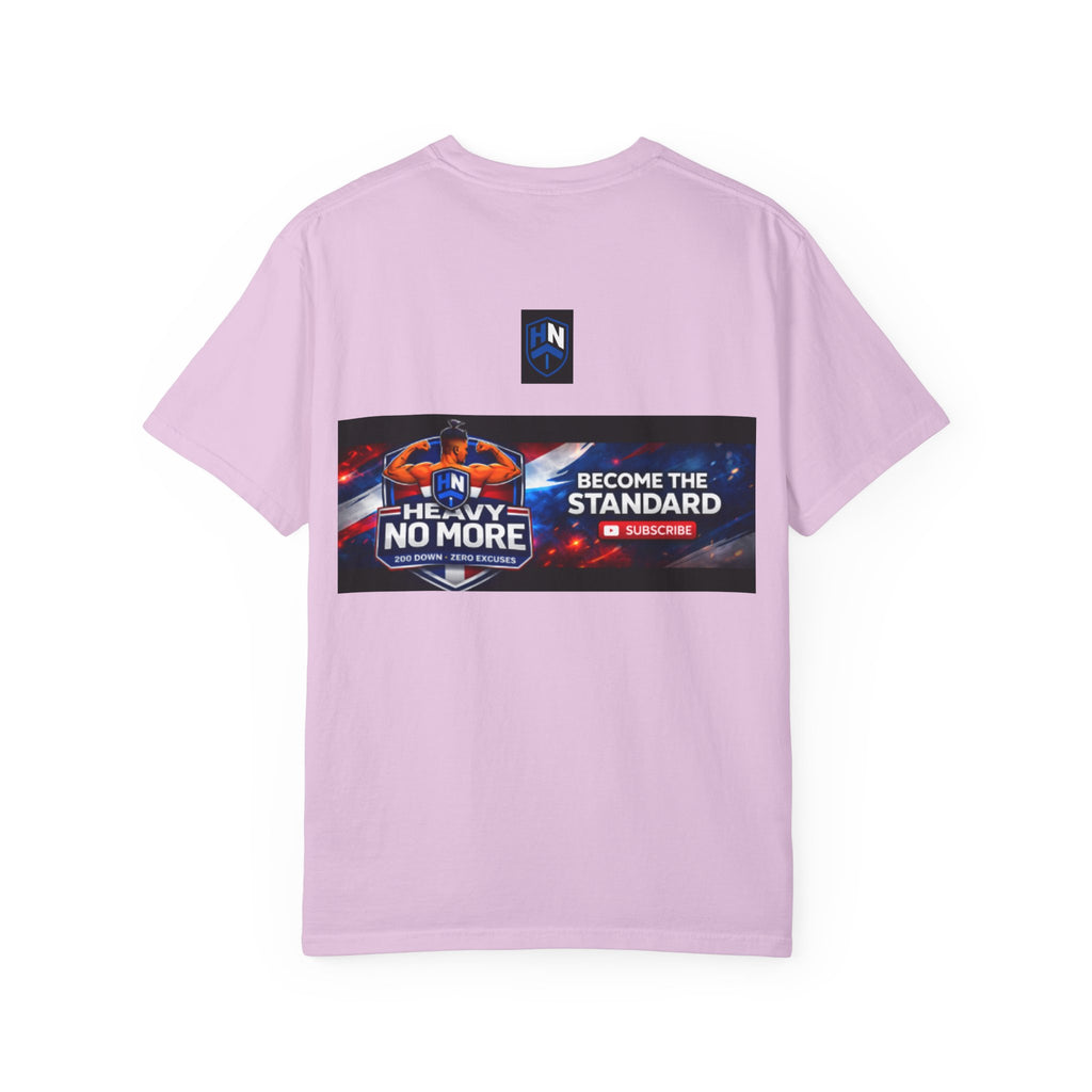 Heavy No More Fitness T-Shirt — Muscle Back Graphic Tee