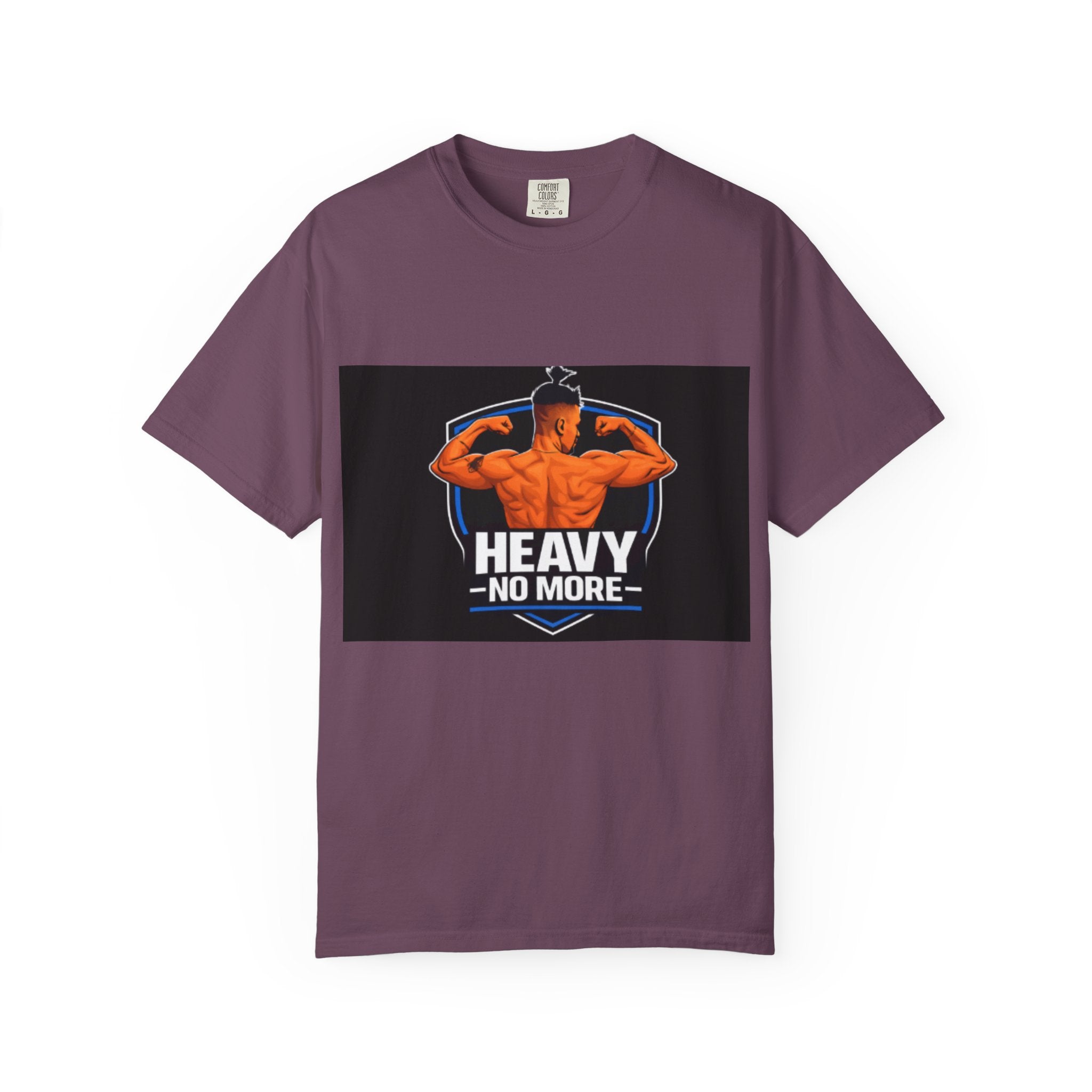 Heavy No More Fitness T-Shirt — Muscle Back Graphic Tee