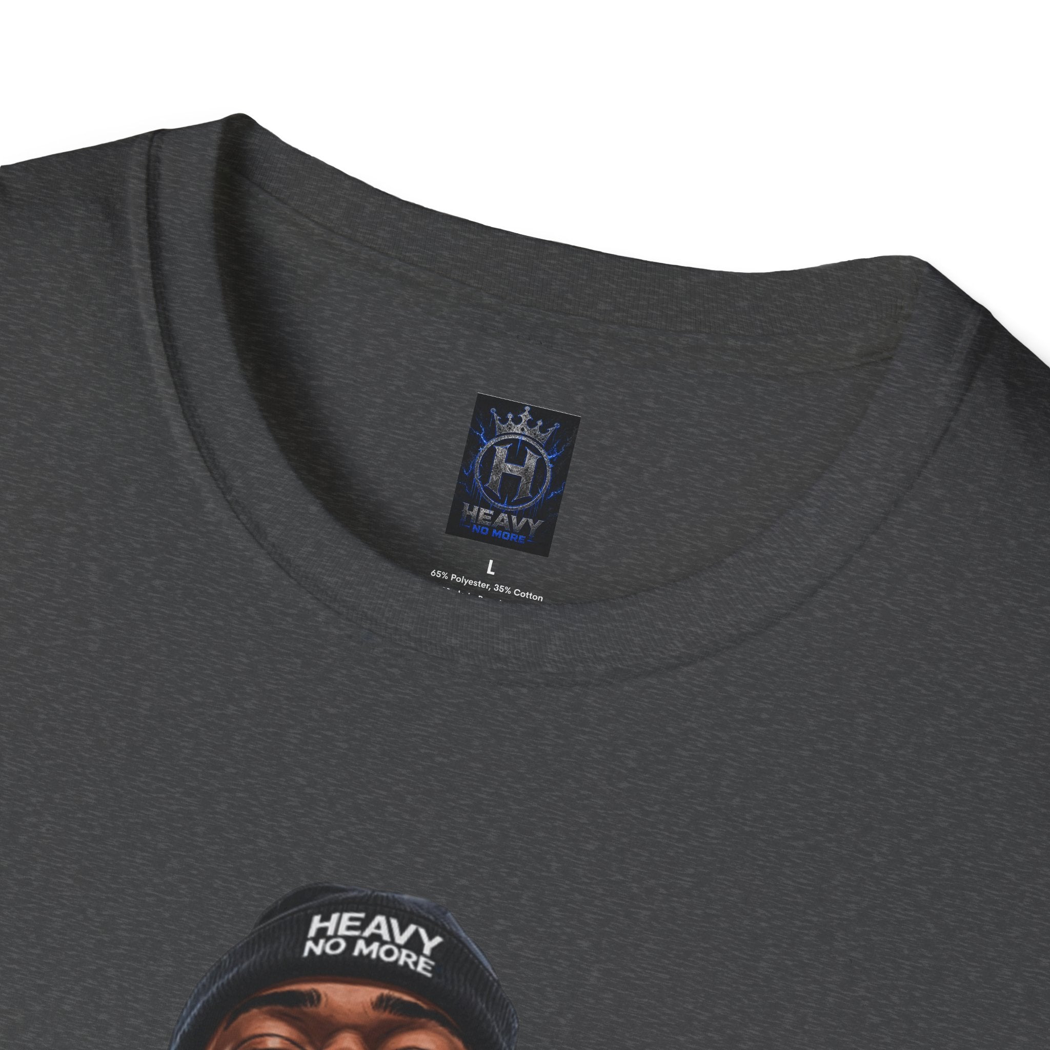 Heavy Kingman Graphic T-Shirt — 'HEAVY' Front Logo & King N Athletics Back Badge