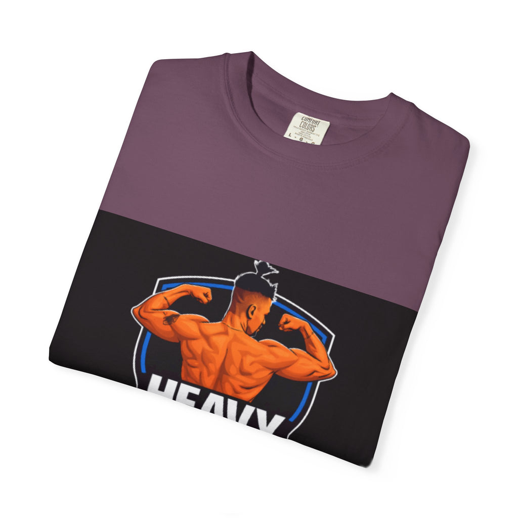 Heavy No More Fitness T-Shirt — Muscle Back Graphic Tee
