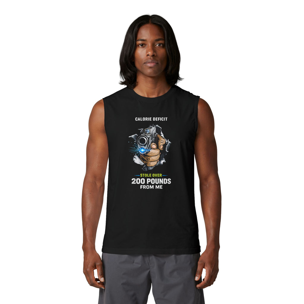 Calorie Deficit Muscle Tank — “Stole Over 200 Pounds From Me” Fitness Tank Top