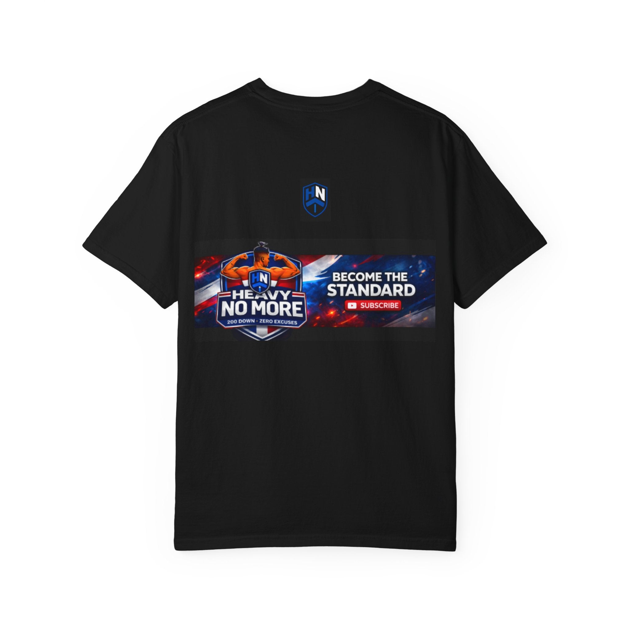 Heavy No More Fitness T-Shirt — Muscle Back Graphic Tee