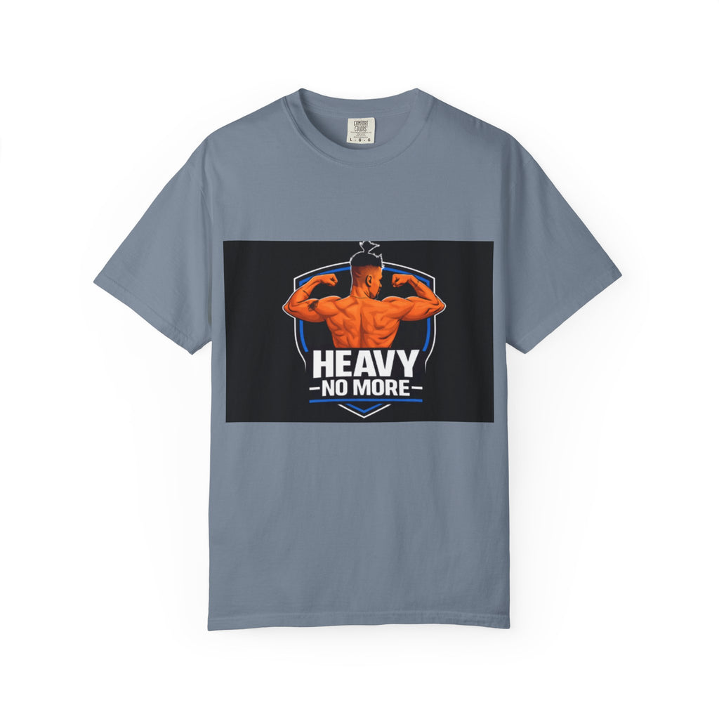 Heavy No More Fitness T-Shirt — Muscle Back Graphic Tee