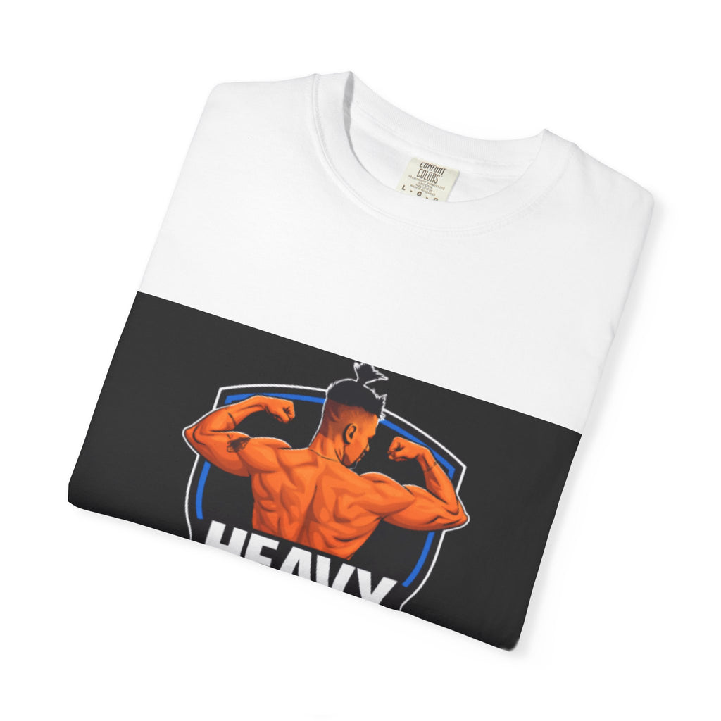 Heavy No More Fitness T-Shirt — Muscle Back Graphic Tee