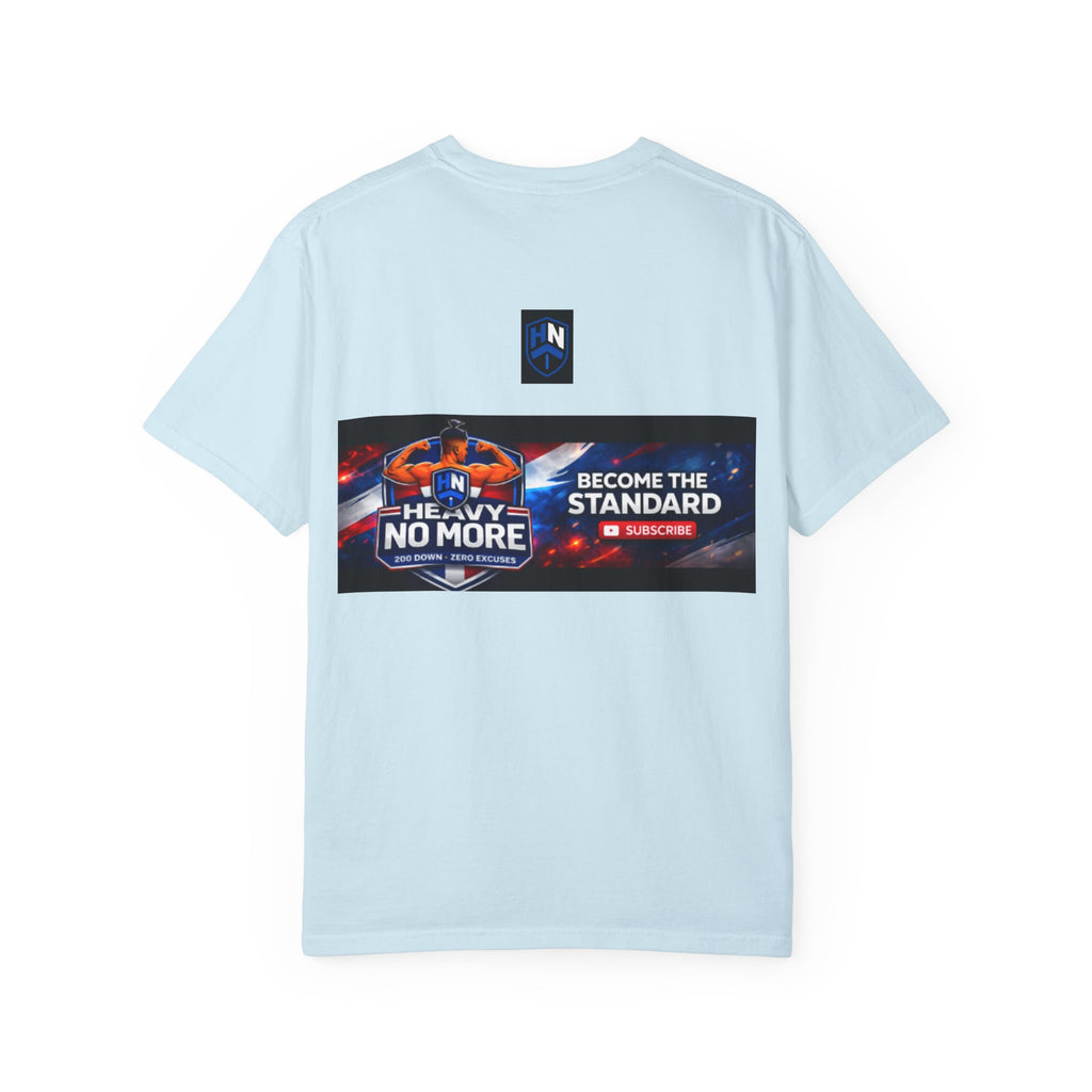 Heavy No More Fitness T-Shirt — Muscle Back Graphic Tee