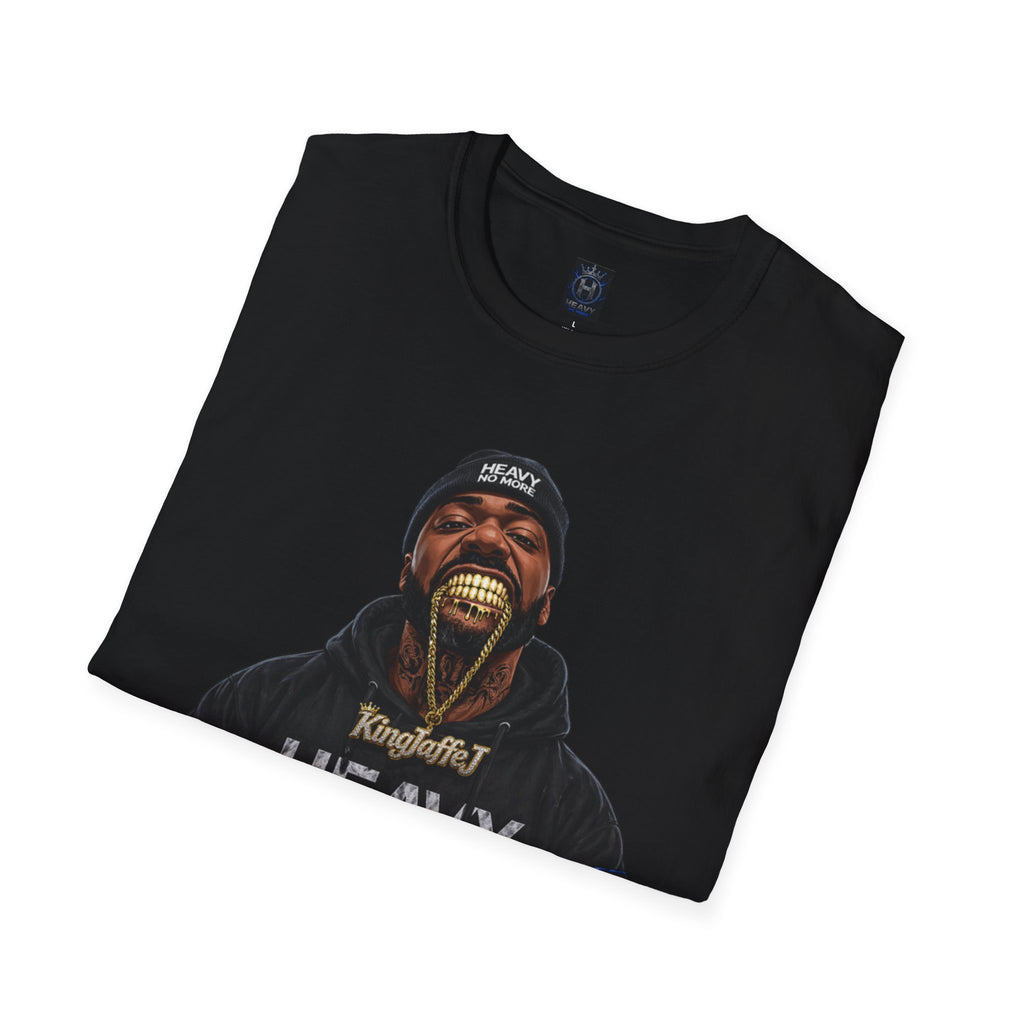 Heavy Kingman Graphic T-Shirt — 'HEAVY' Front Logo & King N Athletics Back Badge