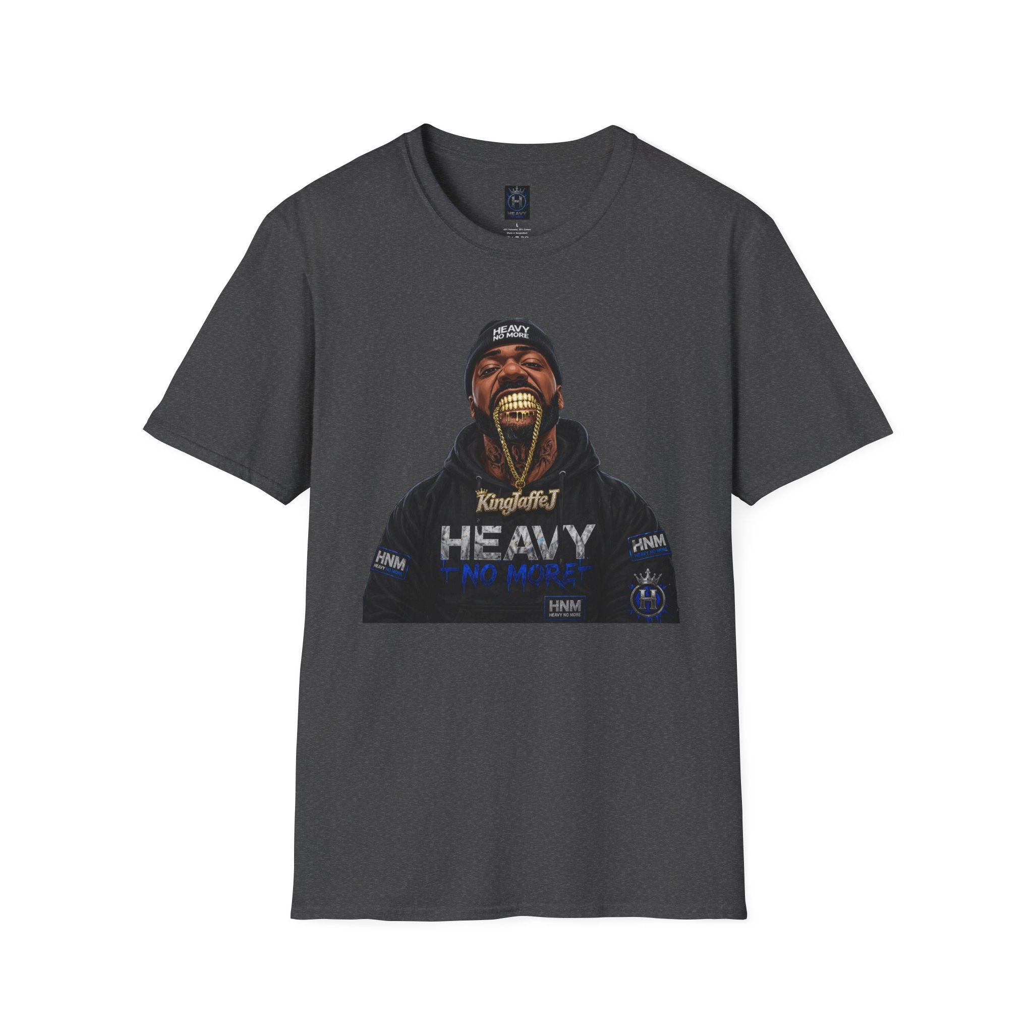 Heavy Kingman Graphic T-Shirt — 'HEAVY' Front Logo & King N Athletics Back Badge