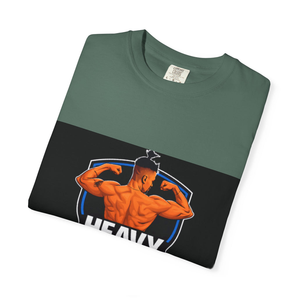 Heavy No More Fitness T-Shirt — Muscle Back Graphic Tee