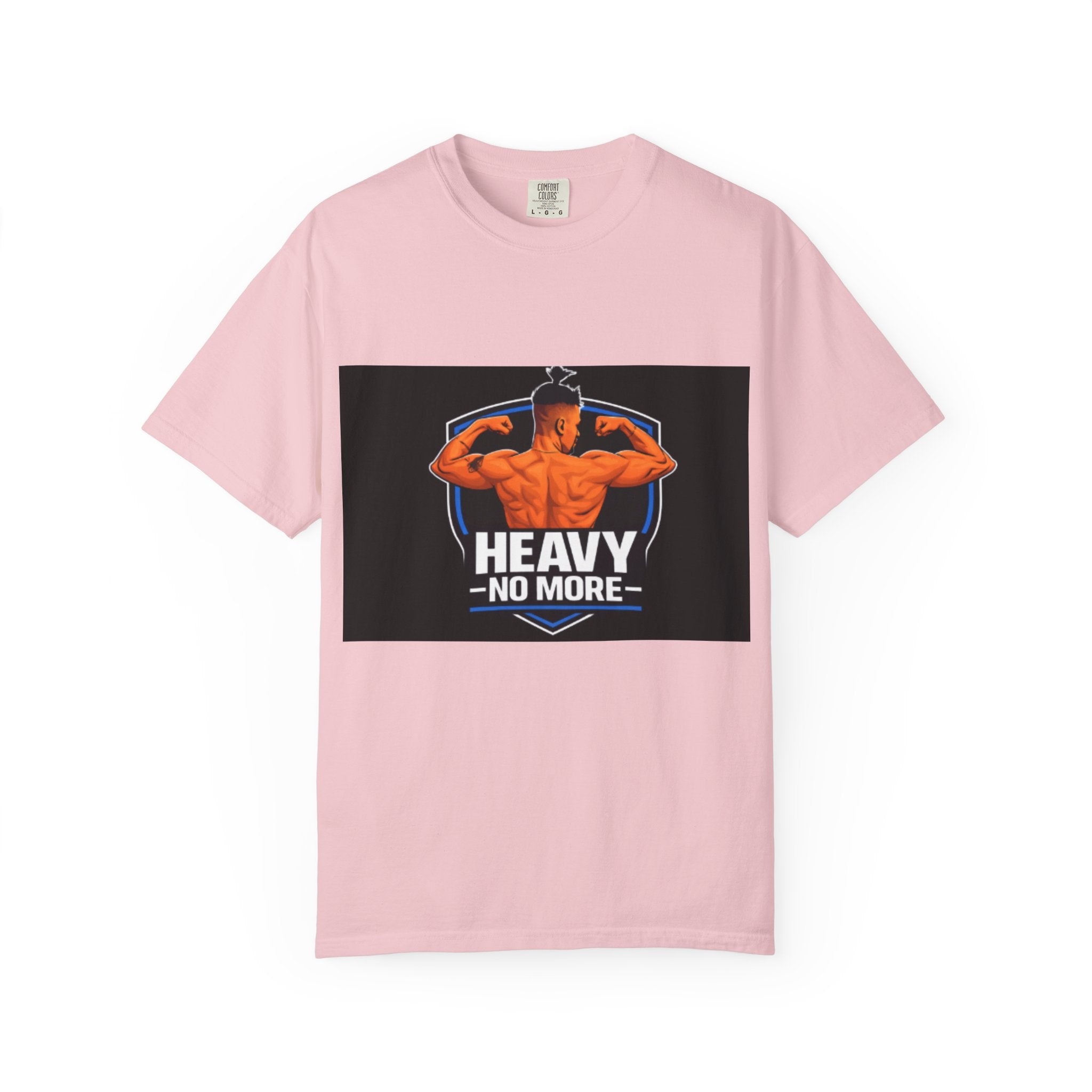 Heavy No More Fitness T-Shirt — Muscle Back Graphic Tee