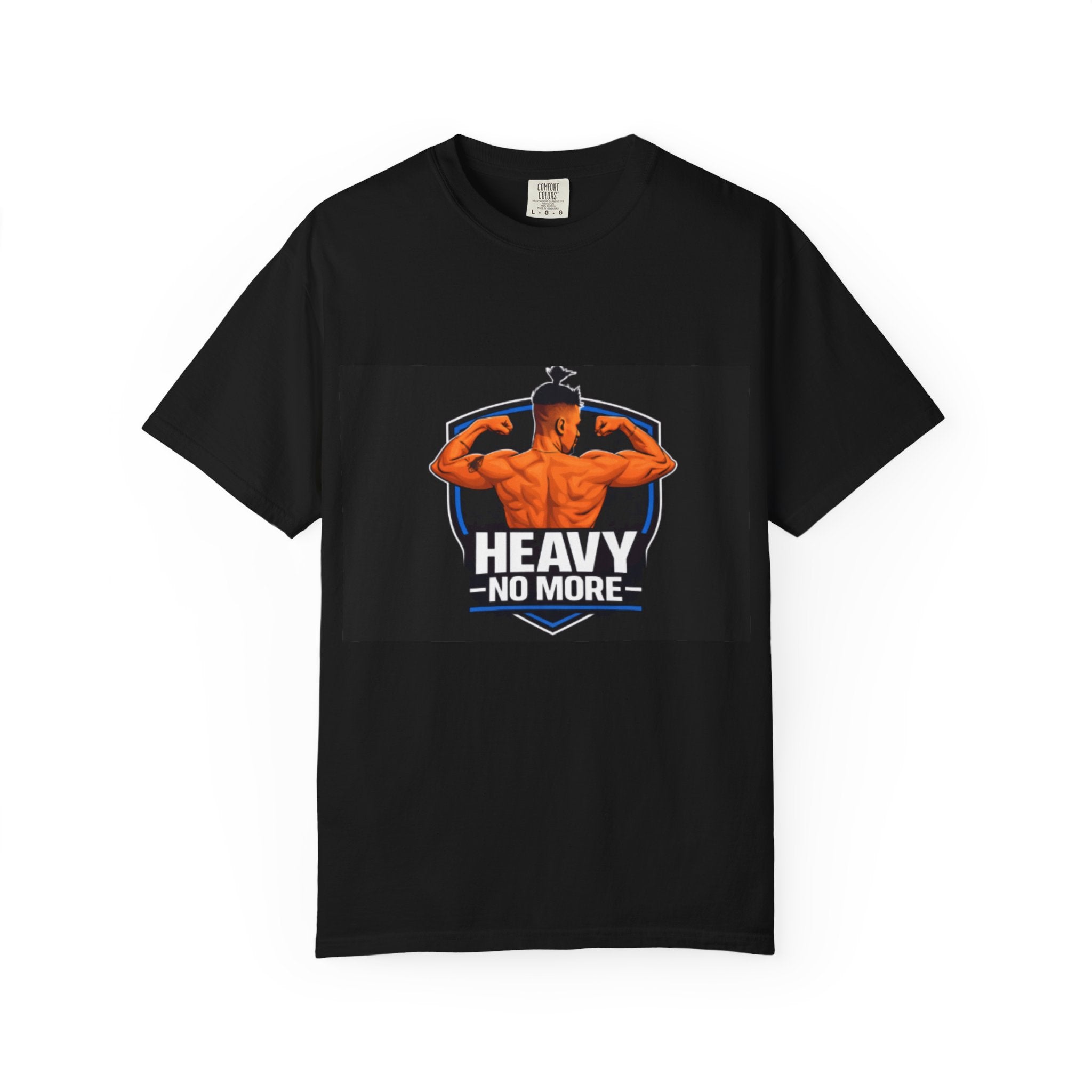 Heavy No More Fitness T-Shirt — Muscle Back Graphic Tee