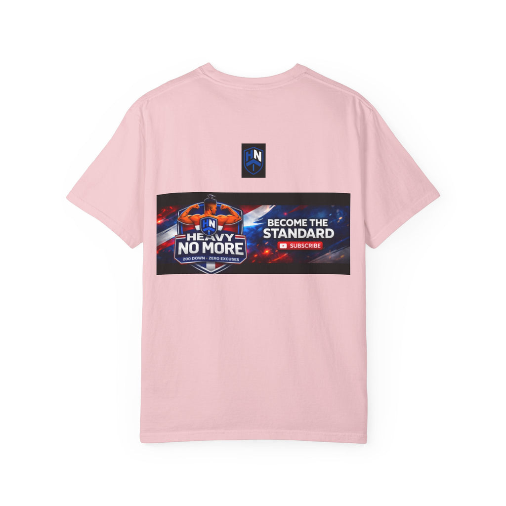 Heavy No More Fitness T-Shirt — Muscle Back Graphic Tee