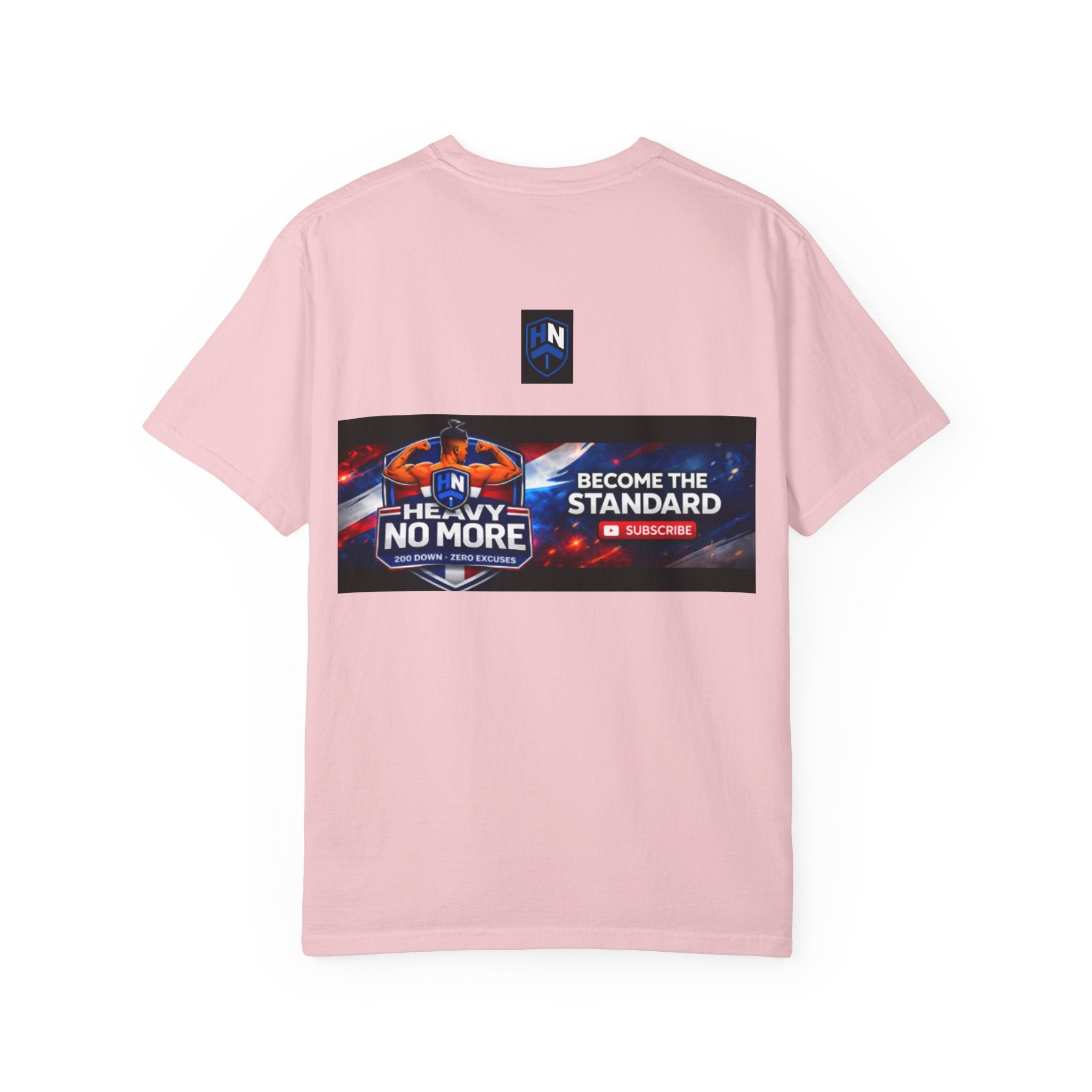 Heavy No More Fitness T-Shirt — Muscle Back Graphic Tee