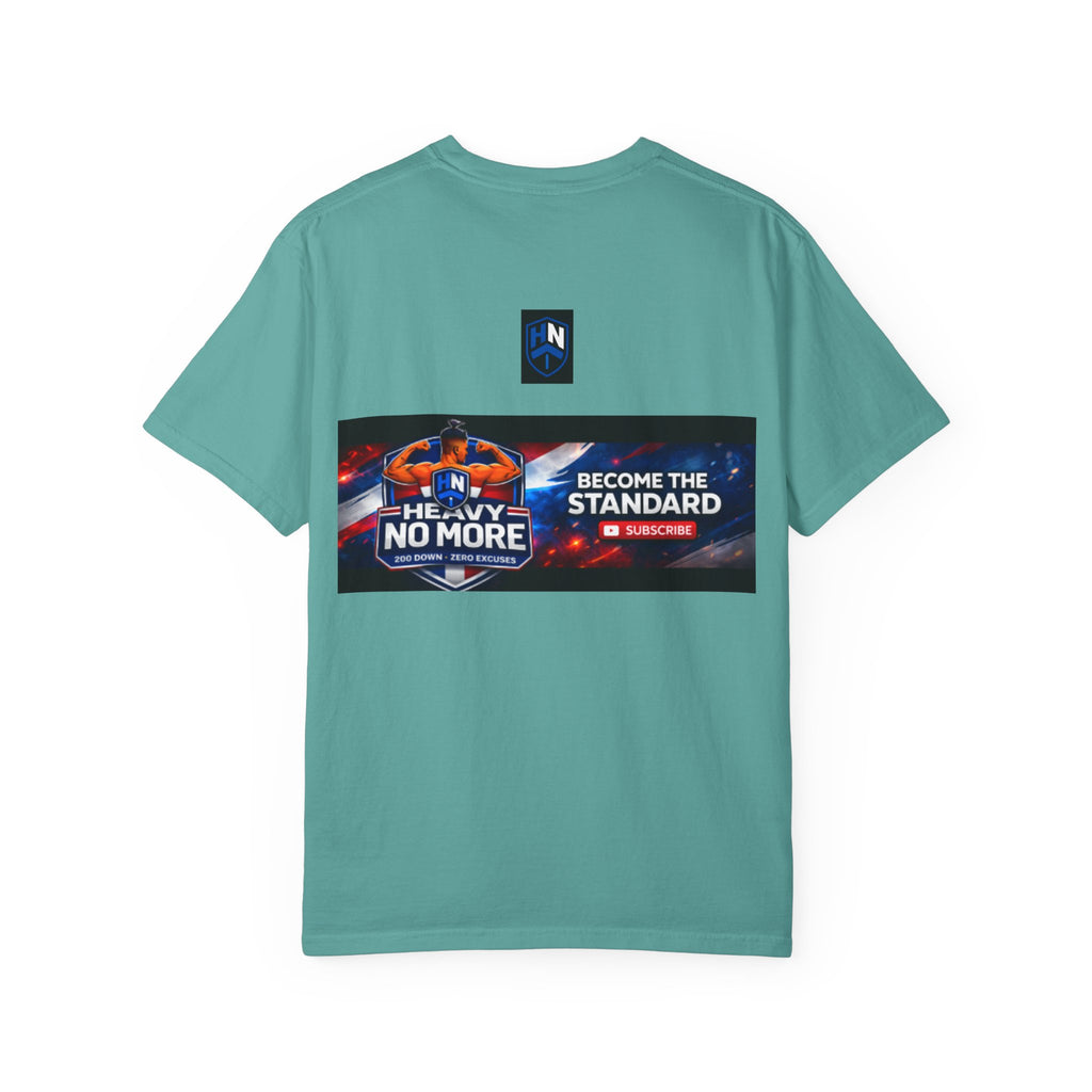 Heavy No More Fitness T-Shirt — Muscle Back Graphic Tee