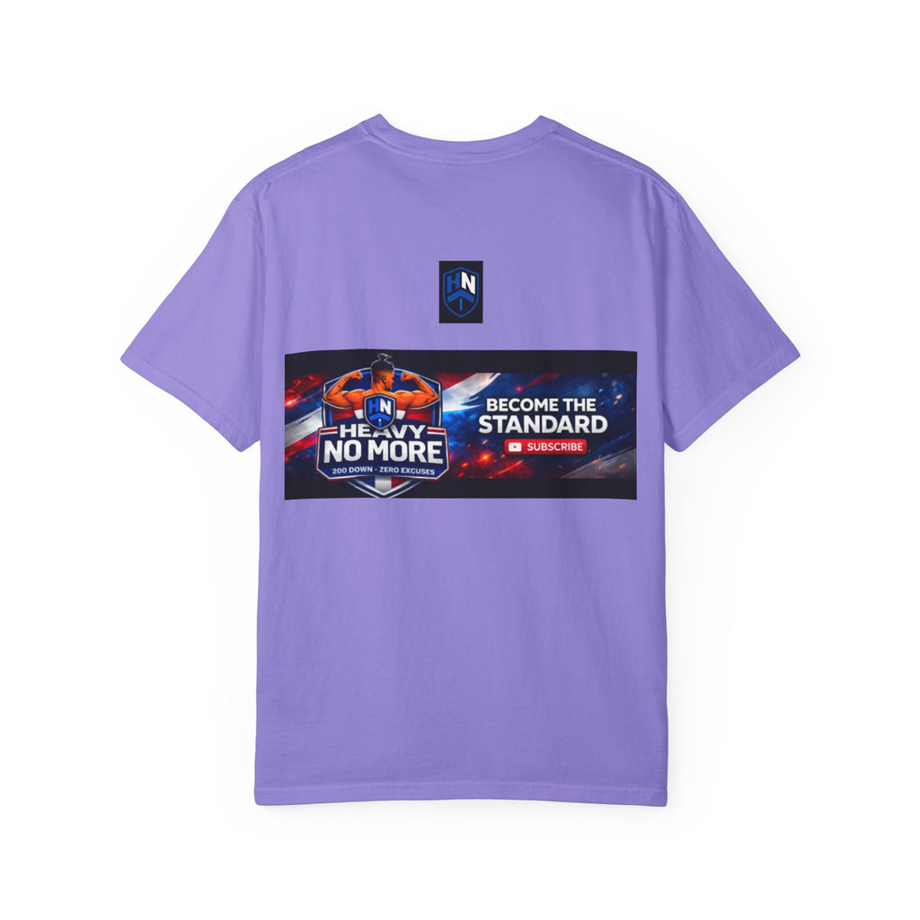 Heavy No More Fitness T-Shirt — Muscle Back Graphic Tee
