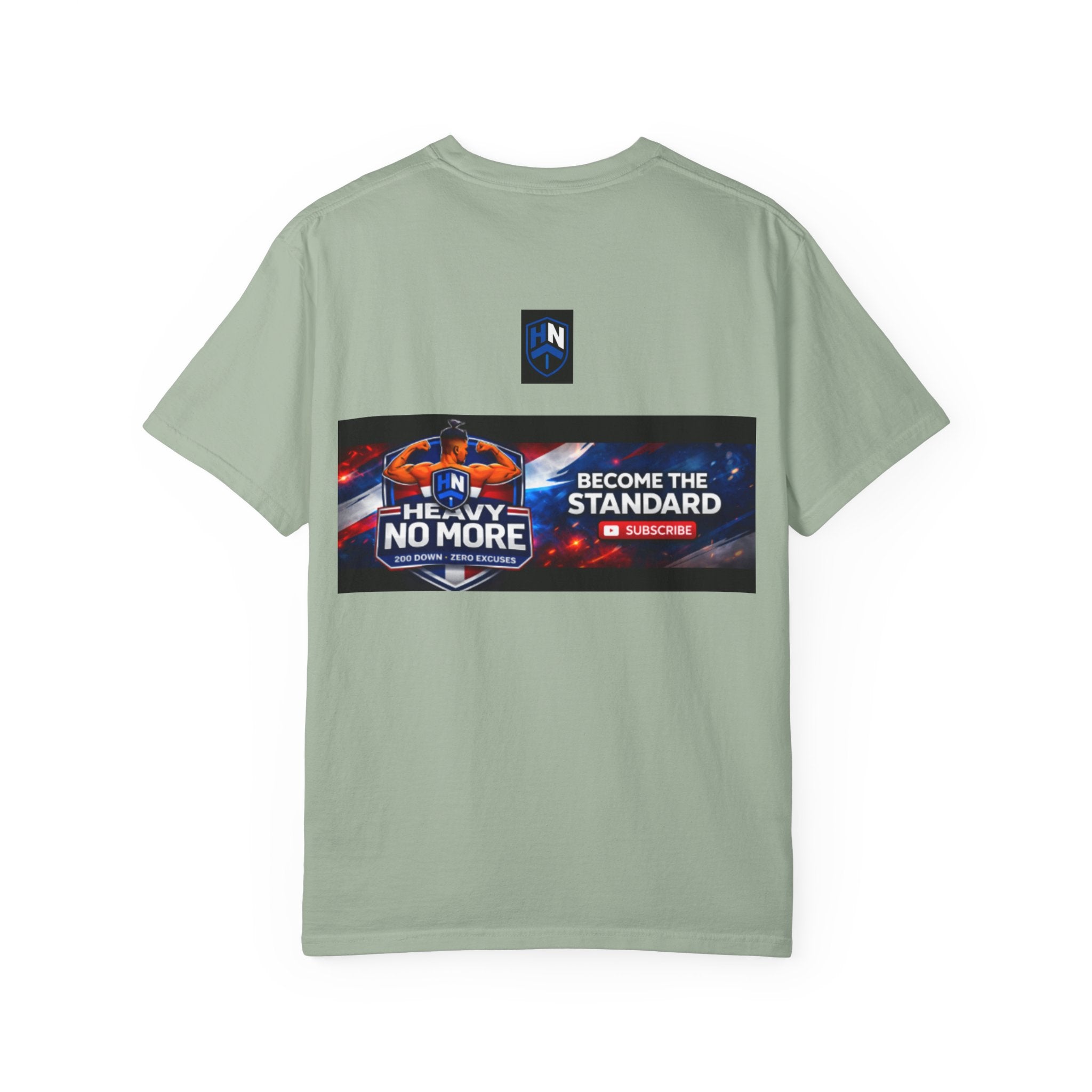 Heavy No More Fitness T-Shirt — Muscle Back Graphic Tee