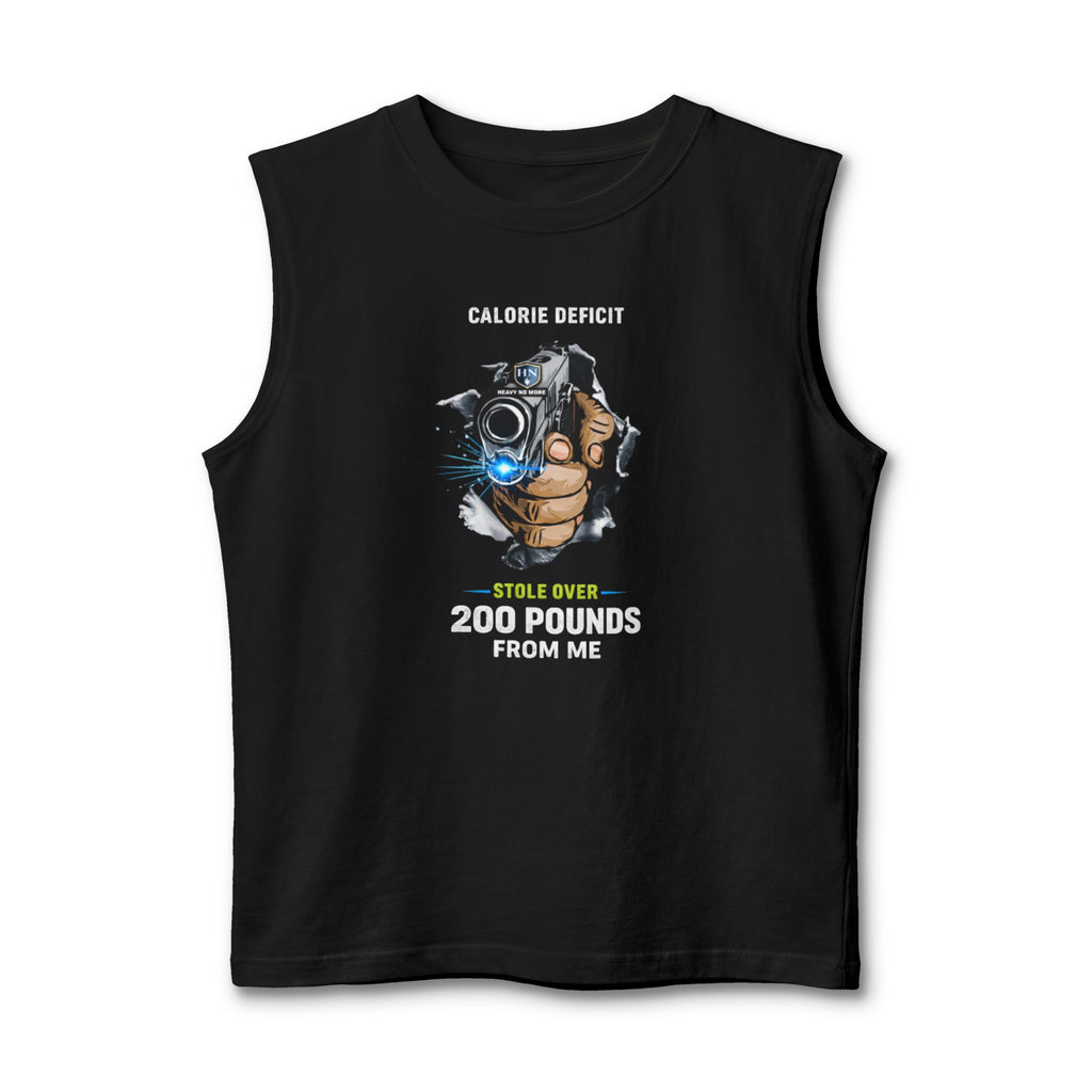 Calorie Deficit Muscle Tank — “Stole Over 200 Pounds From Me” Fitness Tank Top