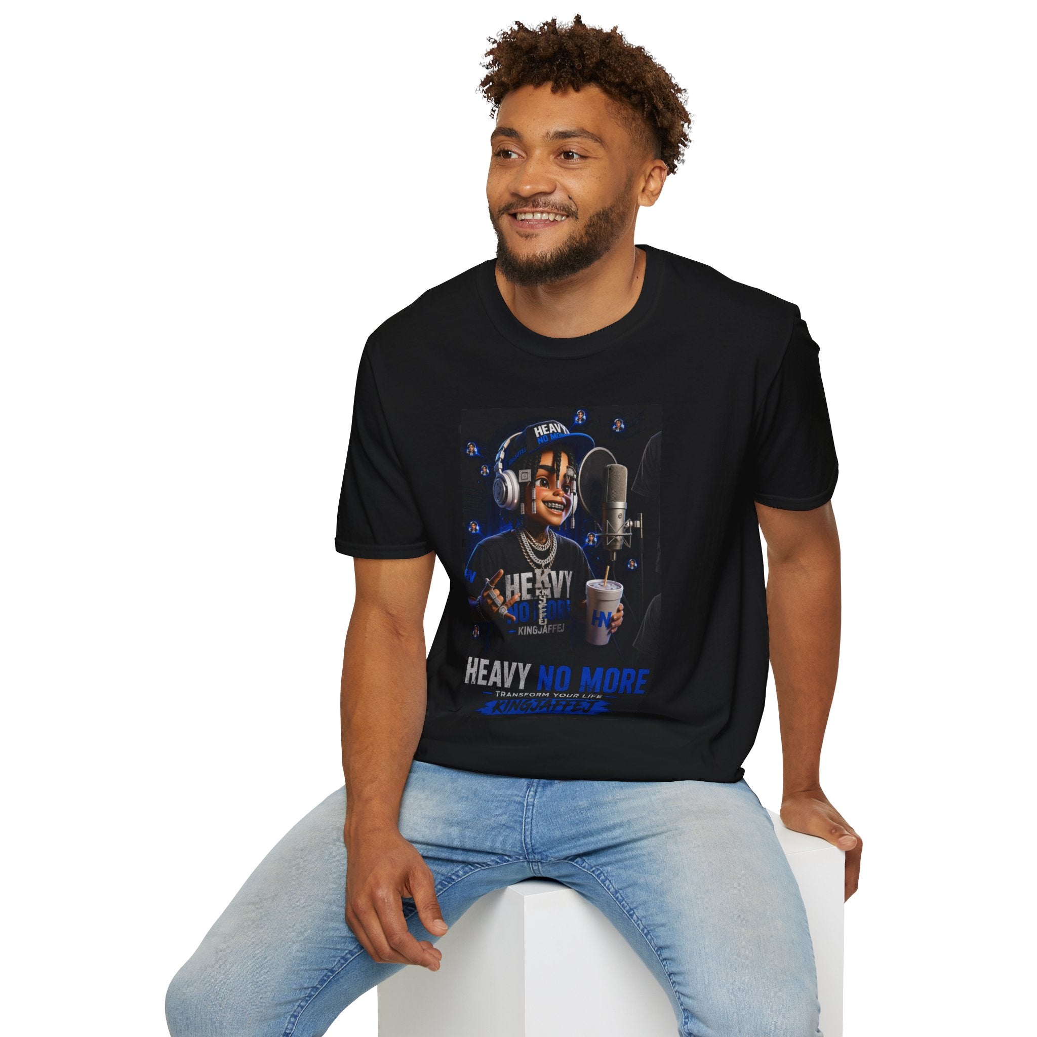 Heavy No More T-Shirt — KingJaffeJ Music Logo Tee