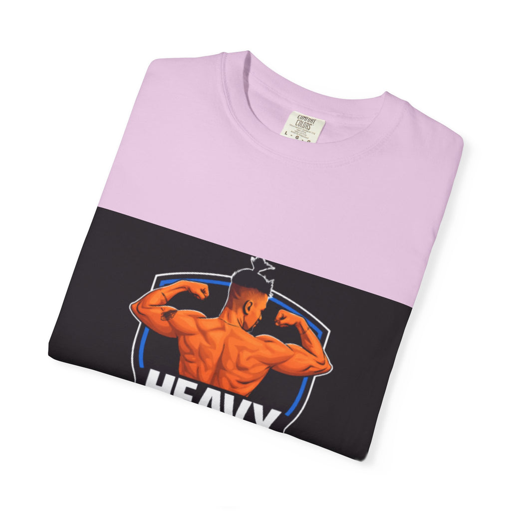Heavy No More Fitness T-Shirt — Muscle Back Graphic Tee