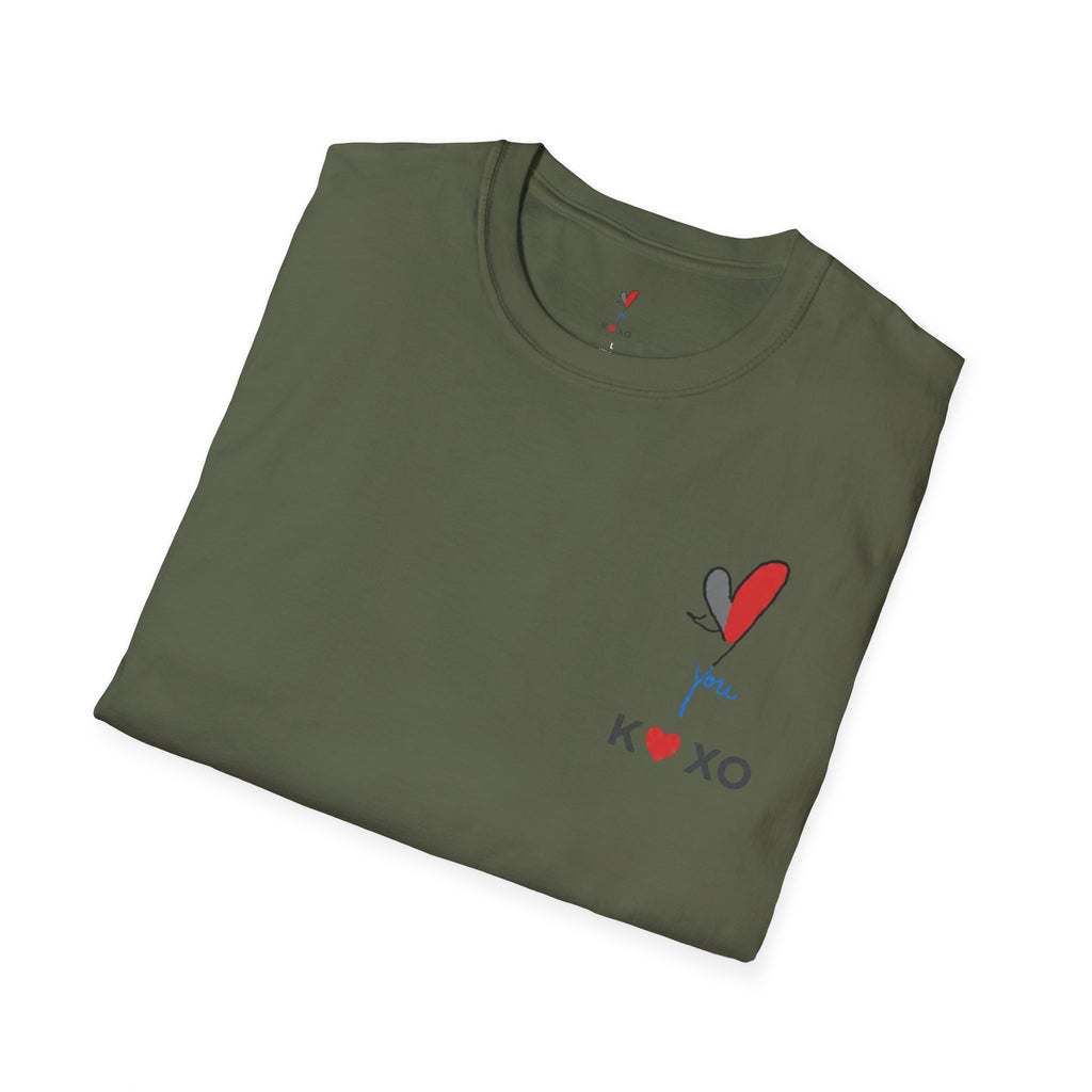 XOXO Heart T-Shirt — 'You' Graphic Valentine Tee