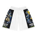 Basketball Shorts — 'Heavy Not More' Money Bear Graphic AOP Athletic Shorts