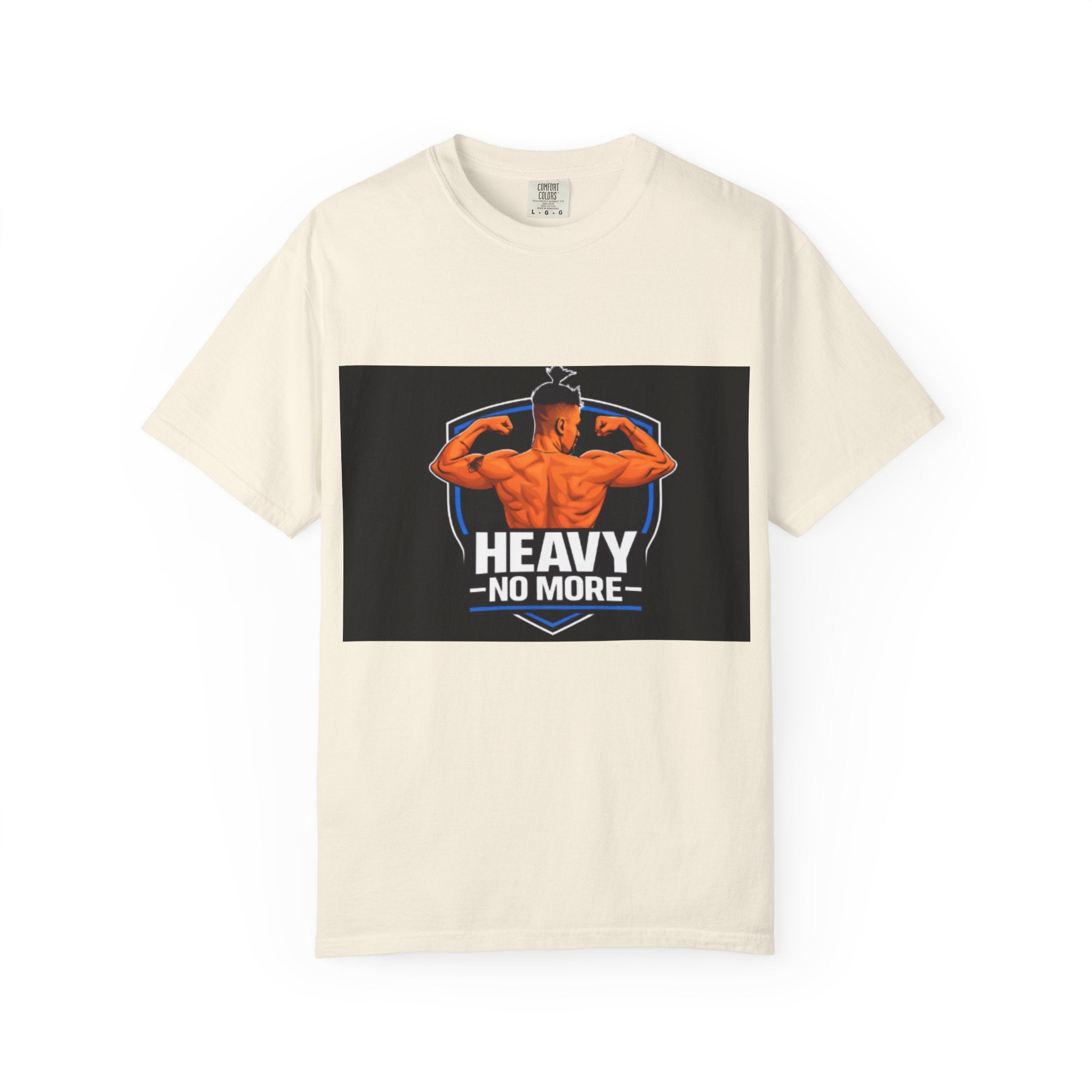 Heavy No More Fitness T-Shirt — Muscle Back Graphic Tee